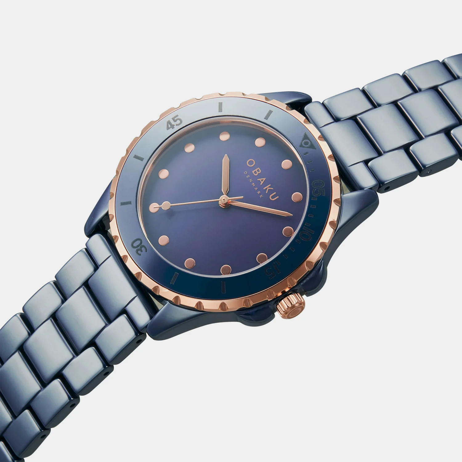 Urt Lille Women Quartz Blue Dial Analog Ceramic Watch V279LXSLCL - Image 2