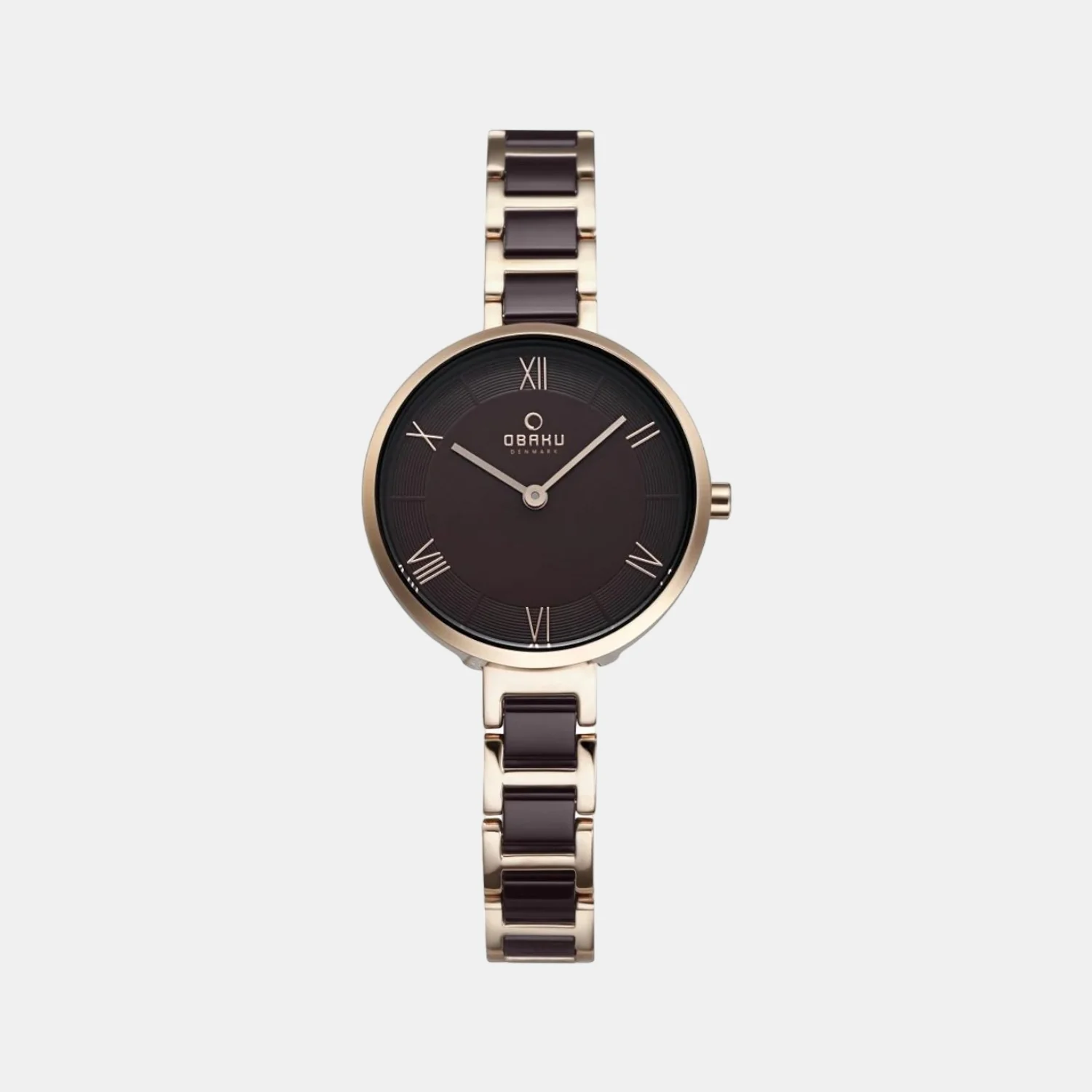 Vand Coffee Women Quartz Brown Dial Analog Stainless Steel Watch V195LXVNSN