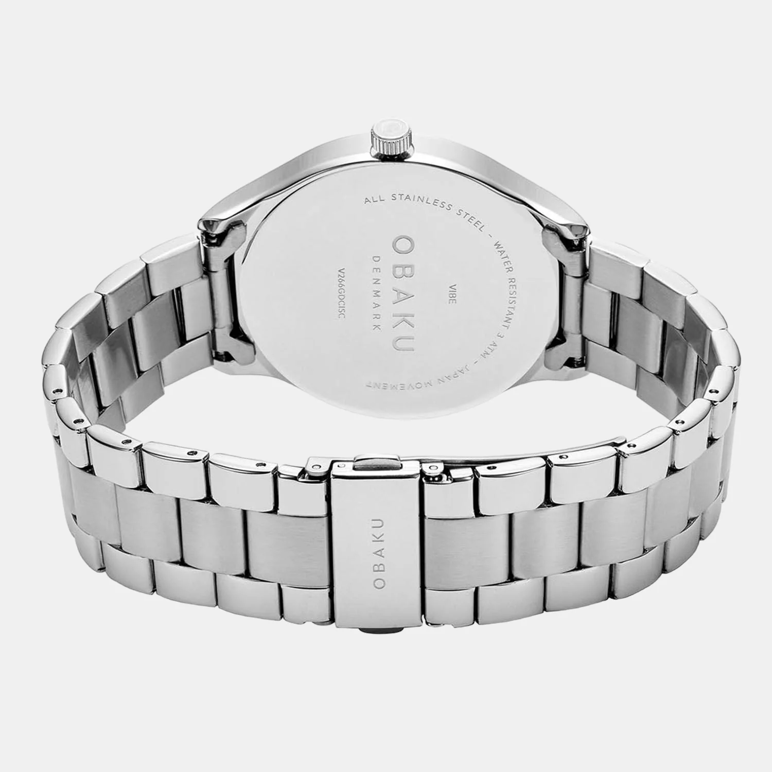 Vibe Brace Men Quartz White Dial Analog Stainless Steel Watch V266GDCISC - Image 2