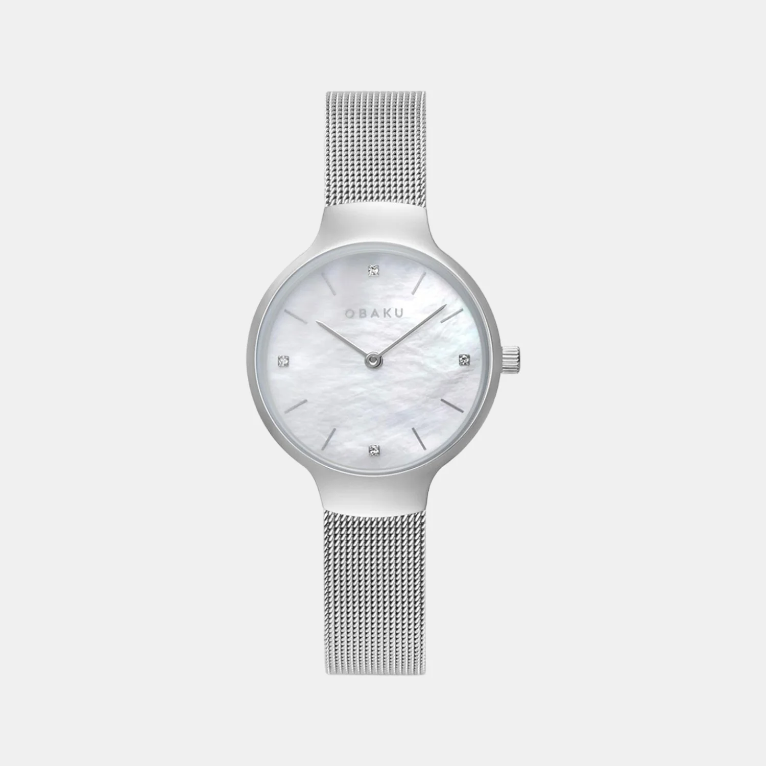 Vikke Women Quartz White Dial Analog Stainless Steel Watch V241LXCWMC