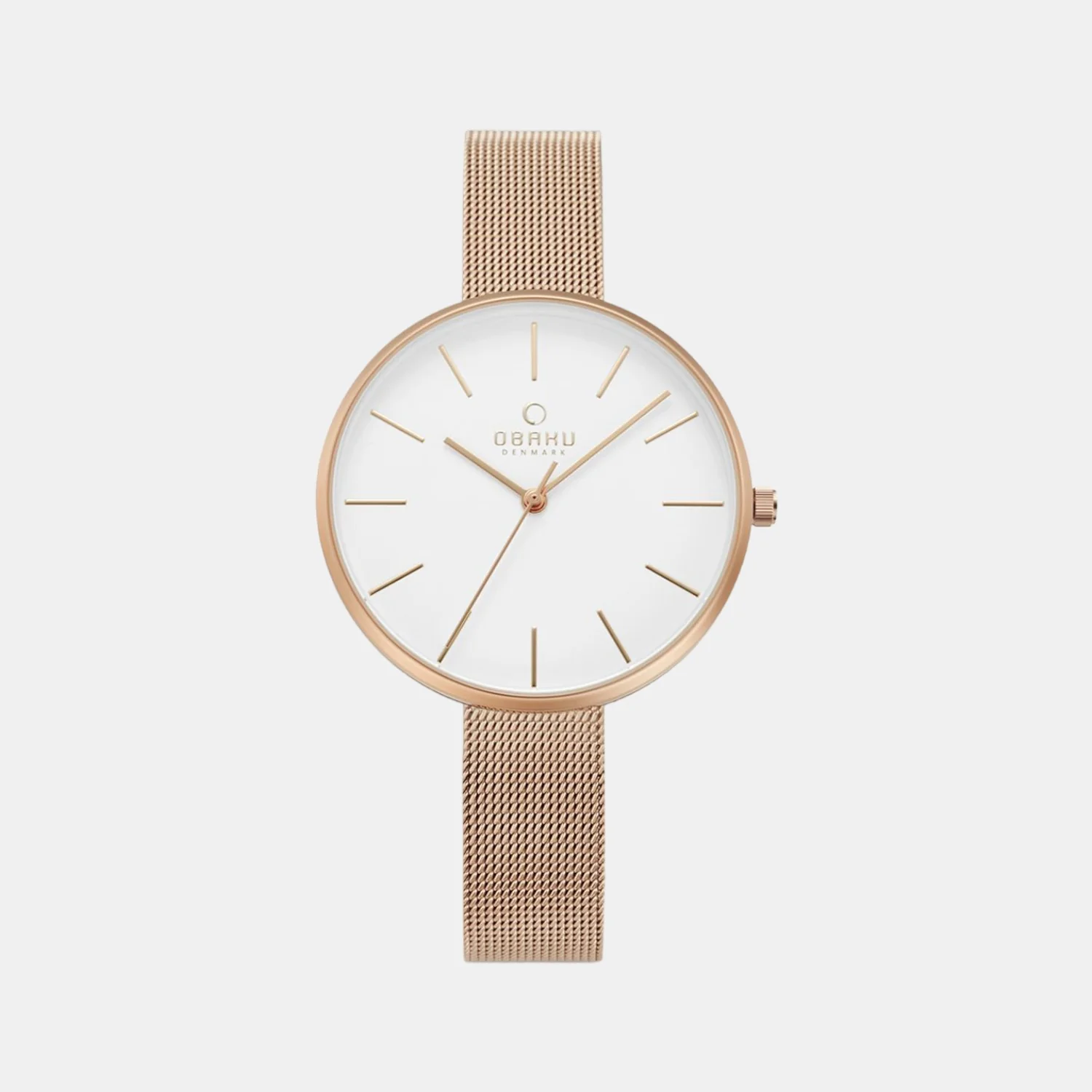 Viol Rose Women Quartz White Dial Analog Mesh Watch V211LXVIMV