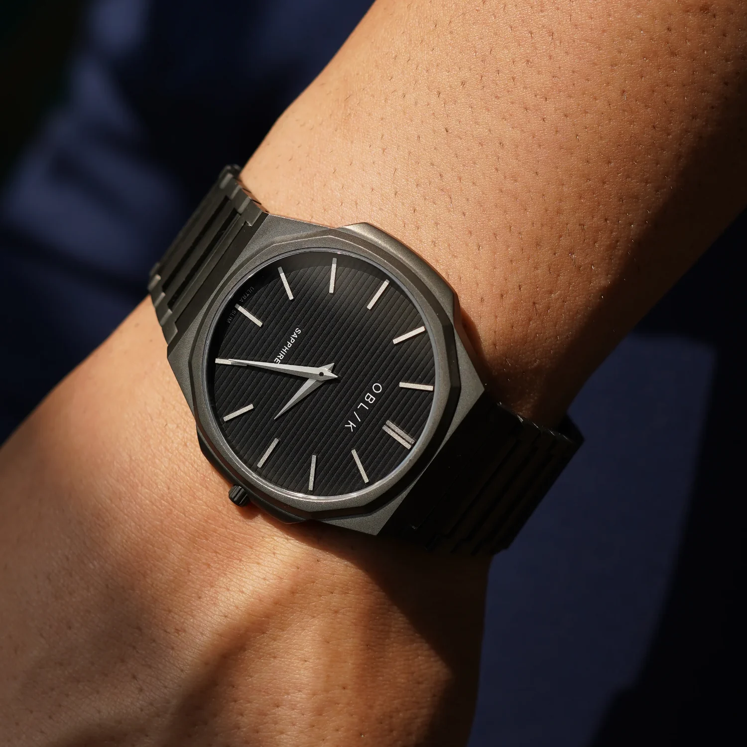 Blade Men Quartz Gunmetal Dial Analog Stainless Steel Watch - Image 5