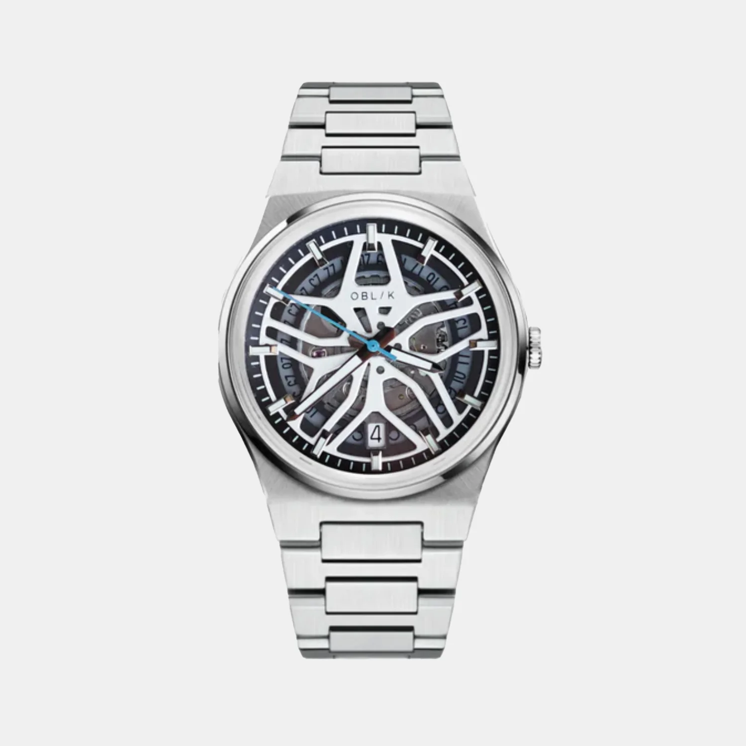 Velocity Men Quartz Silver Dial Analog Stainless Steel Watch