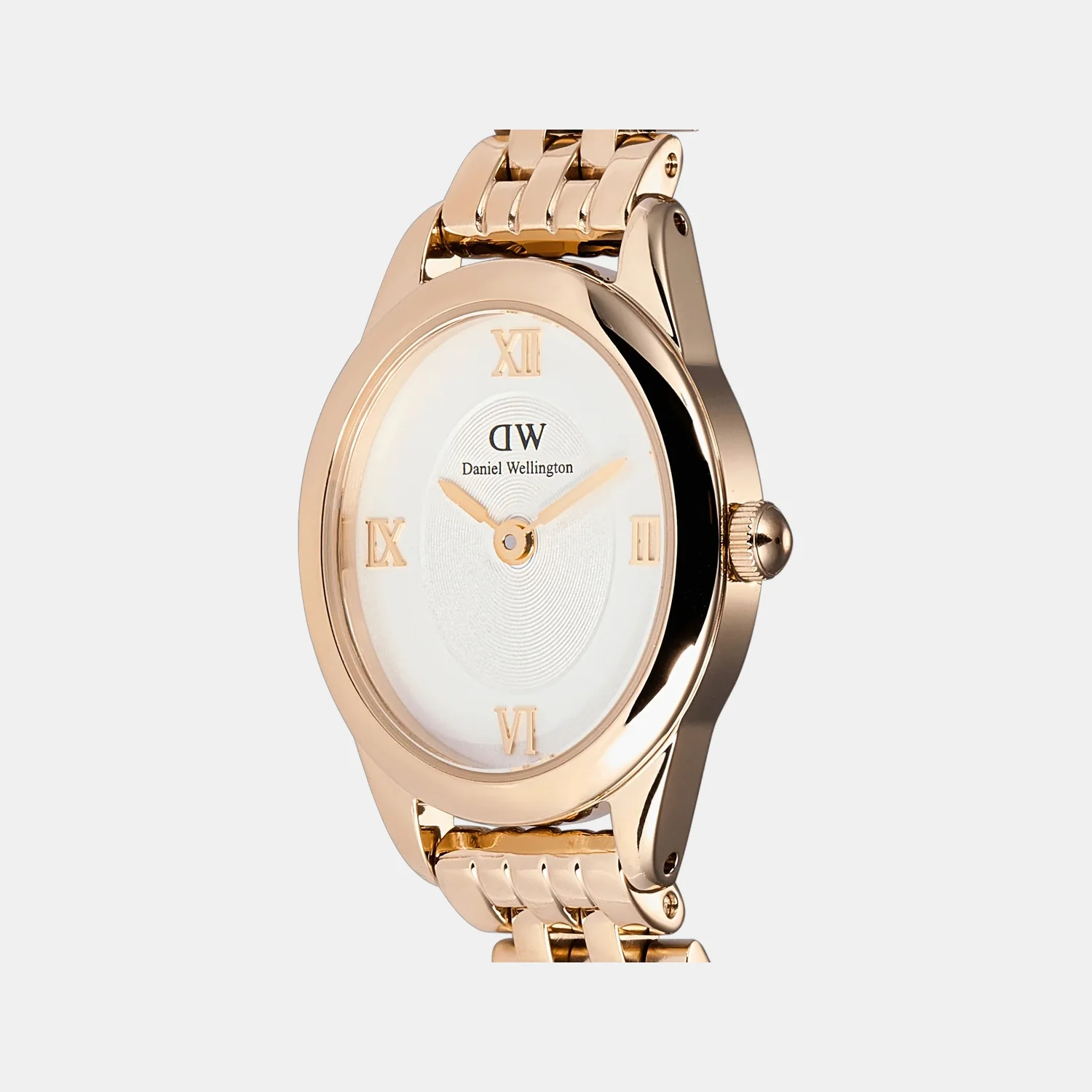 Oval Mini Women Quartz White Dial Analog Stainless Steel Watch DW00100805K - Image 2