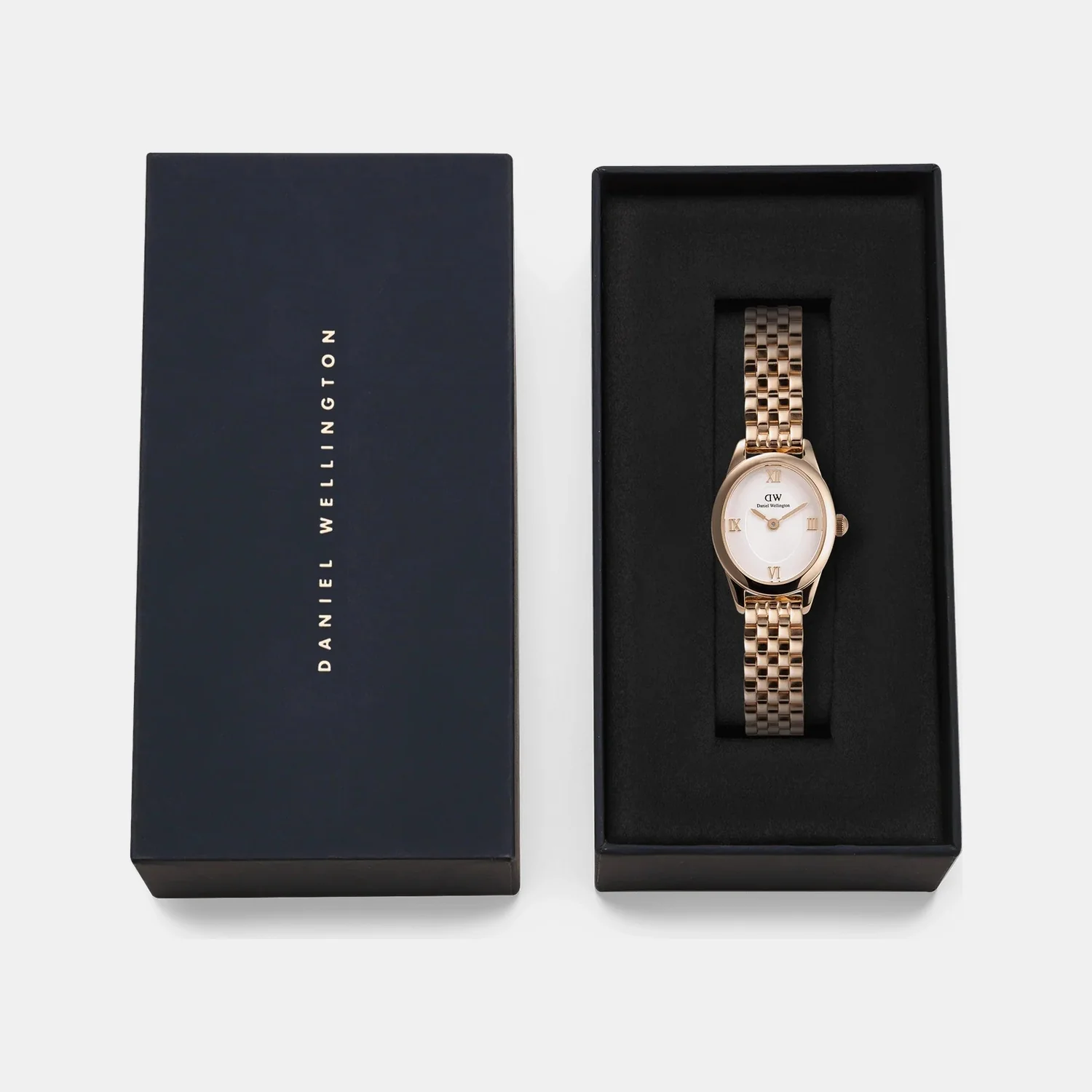 Oval Mini Women Quartz White Dial Analog Stainless Steel Watch DW00100805K - Image 6
