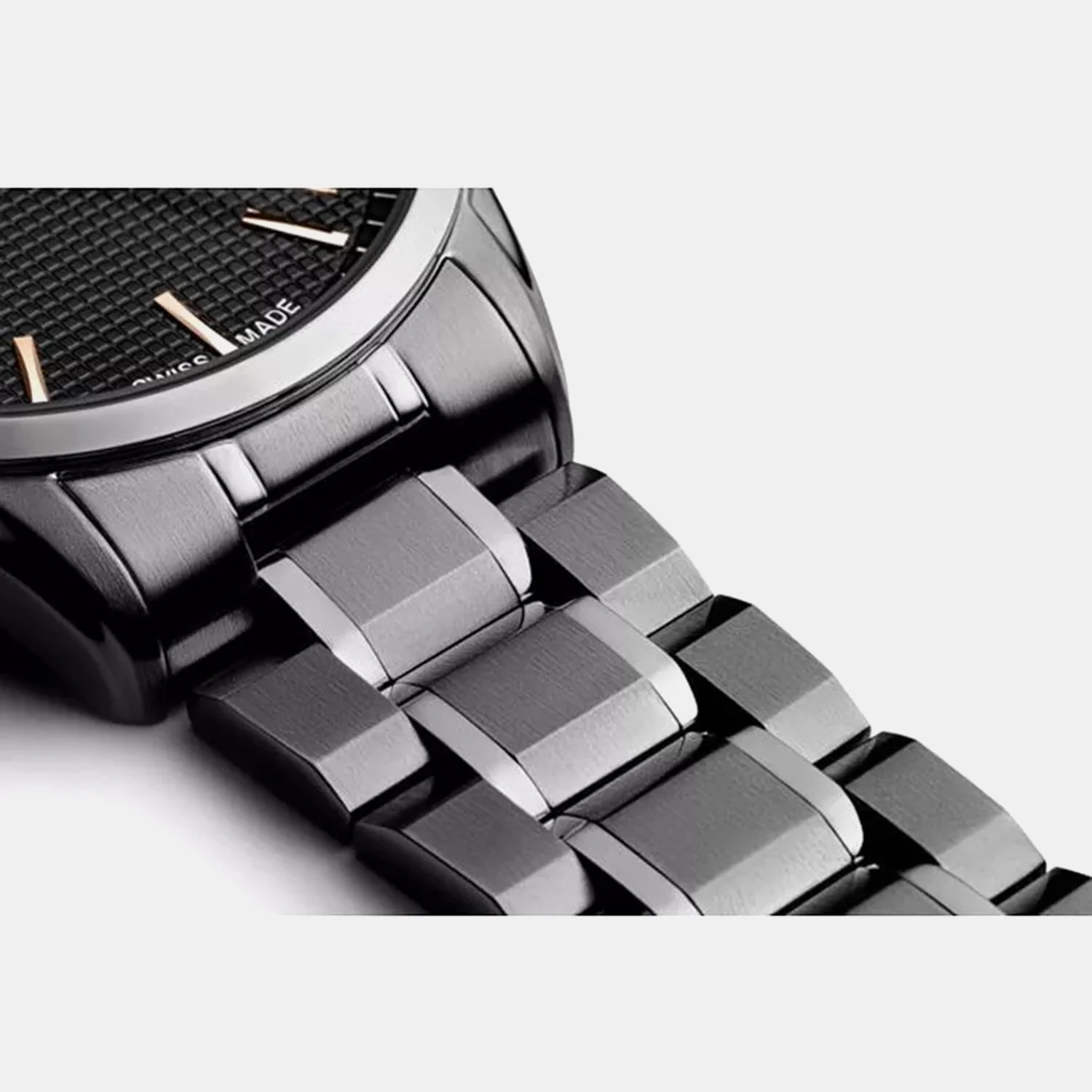 Pairs Men Quartz Black Dial Analog Stainless Steel Watch A1290.S1R6Q - Image 3