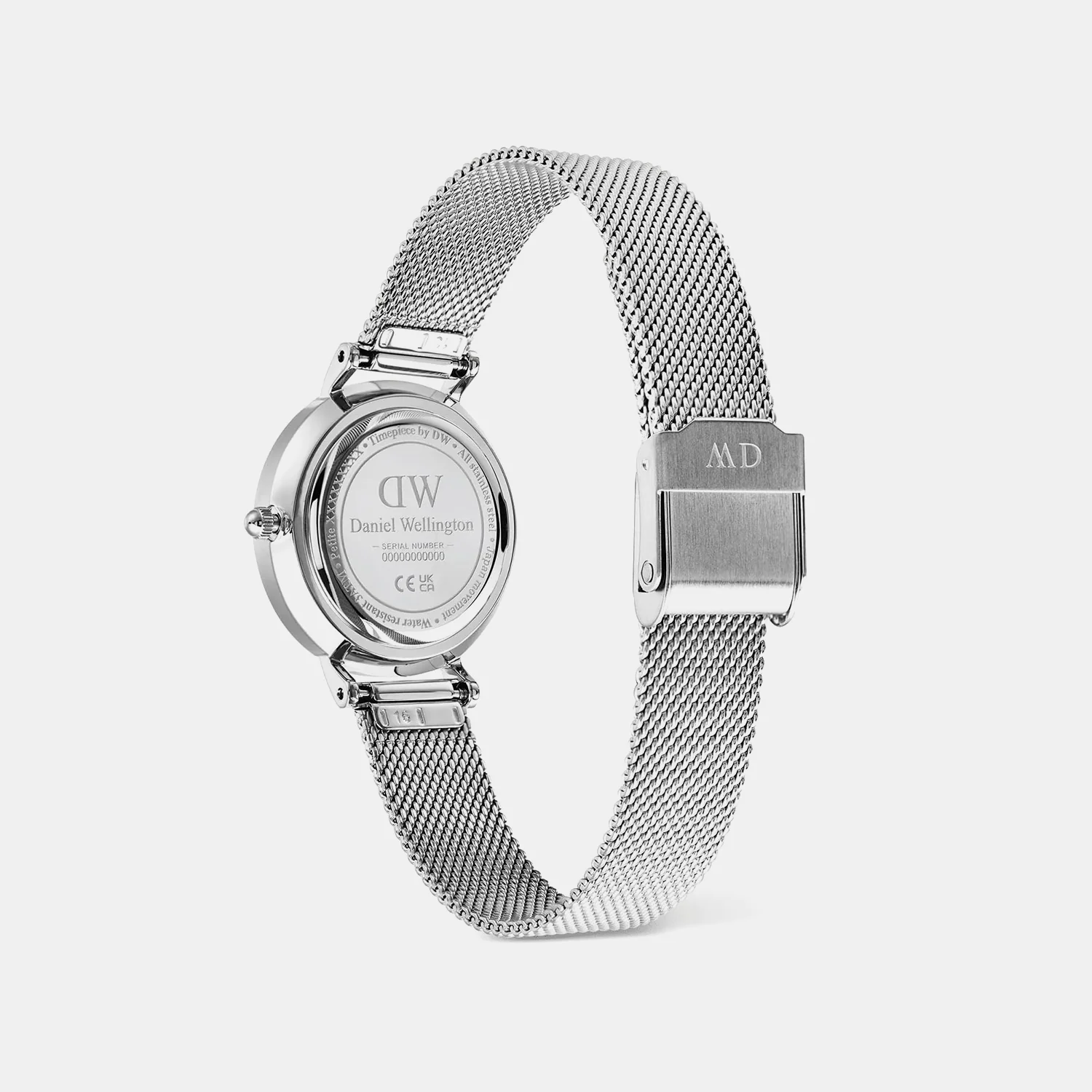Petite Roman Women Quartz Silver Dial Analog Mesh Watch DW00100858K - Image 4