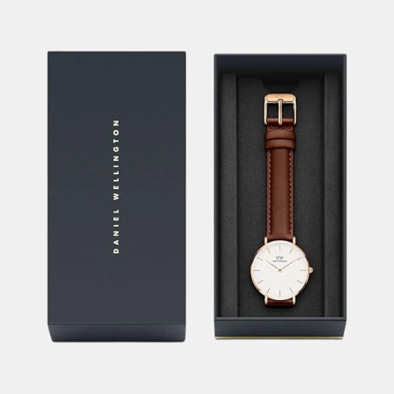 Petite Women Quartz White Dial Analog Stainless Steel Watch DW00100175 - Image 5