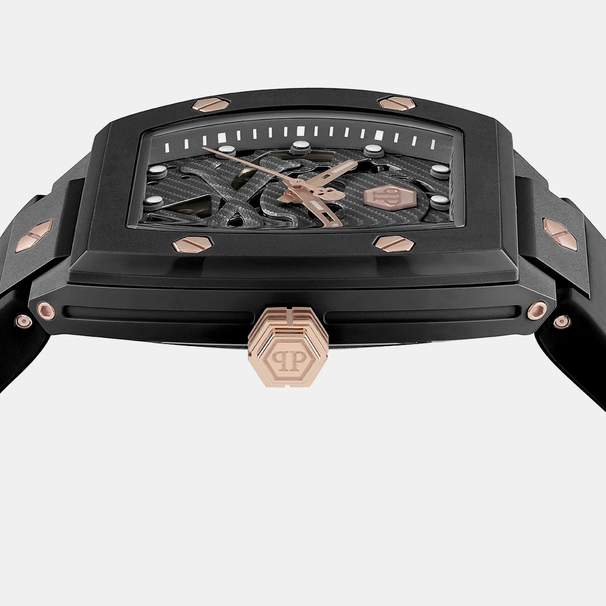 $keleton Men Automatic Black Dial Analog Silicone Watch PWVBA0523 - Image 2