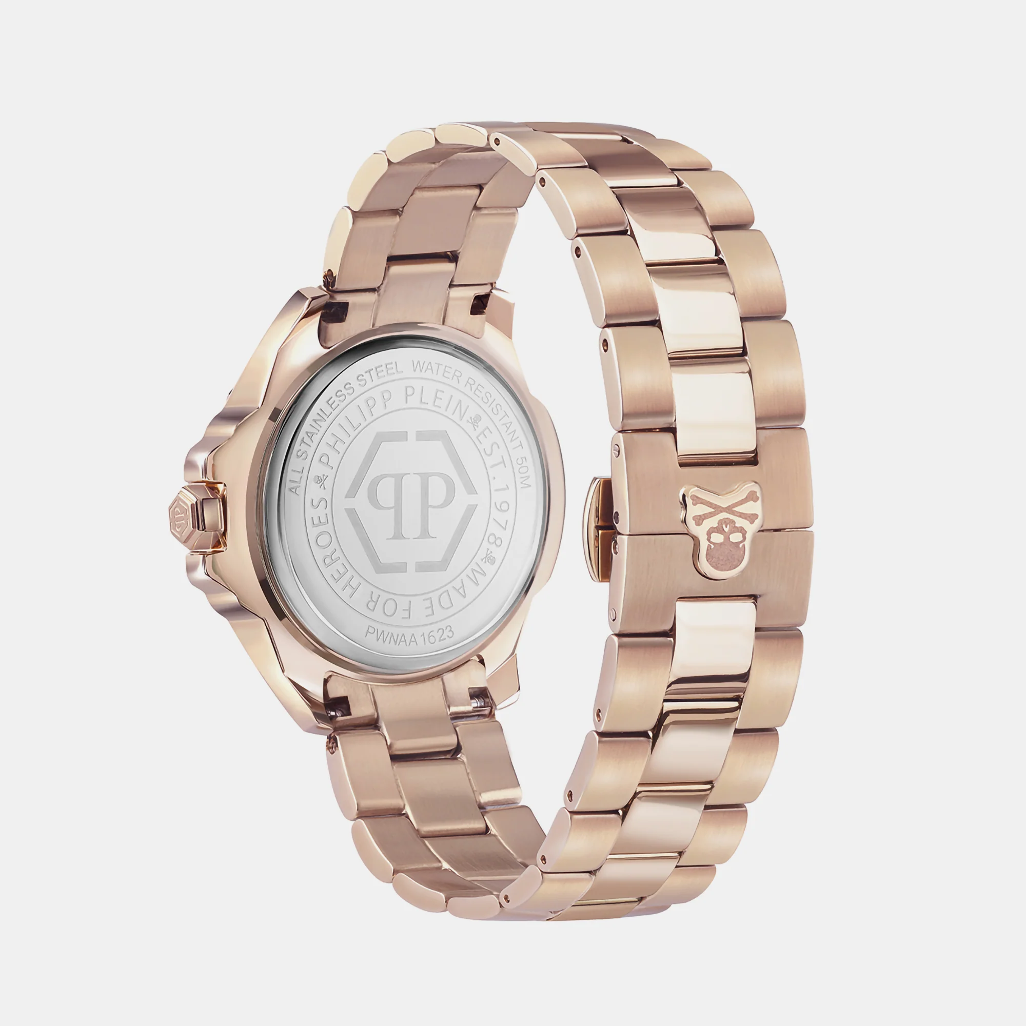 $kull Women Quartz Beige Dial Analog Stainless Steel Watch PWNAA1623 - Image 3