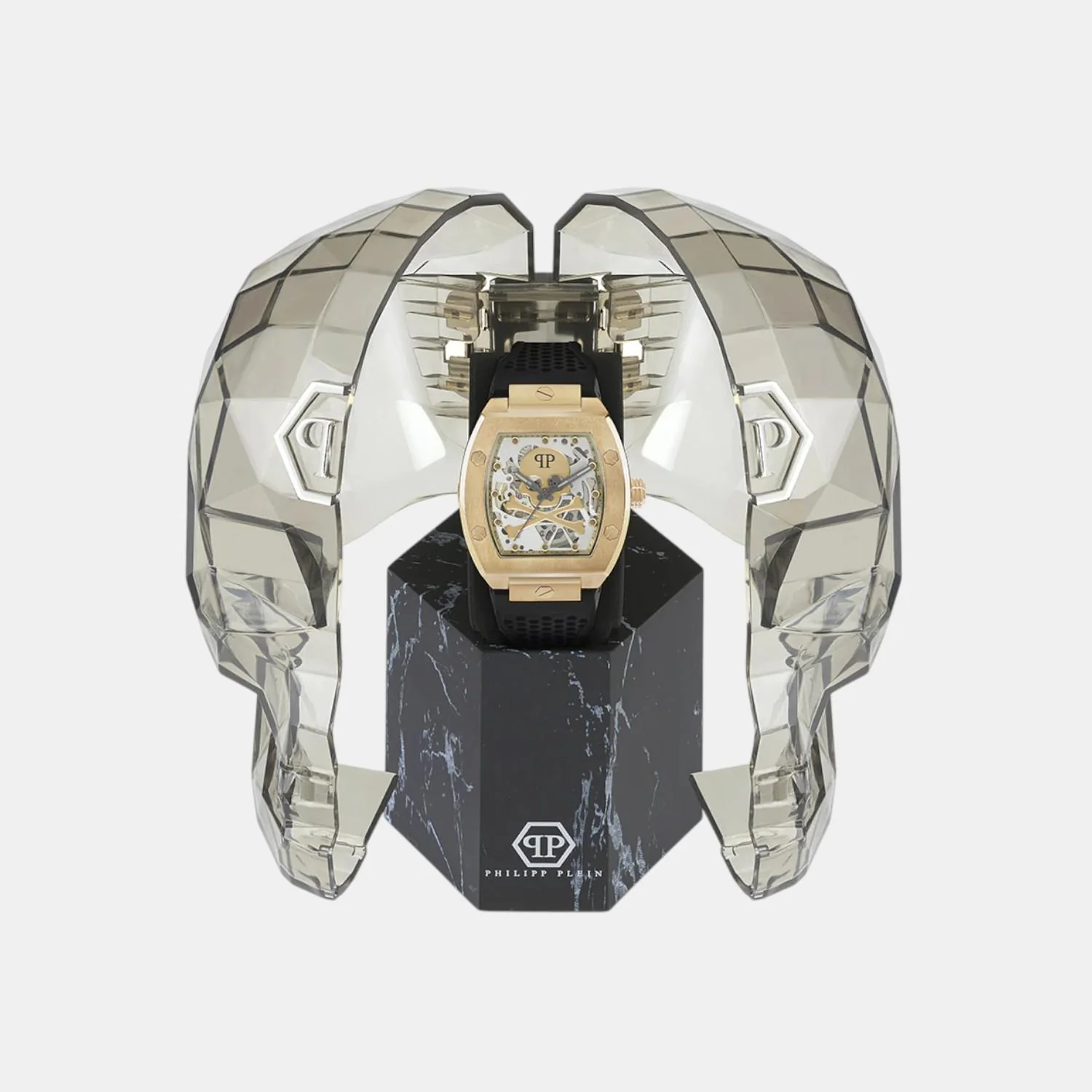 Men Automatic Grey Dial Analog Silicone Watch PWBAA0321 - Image 5