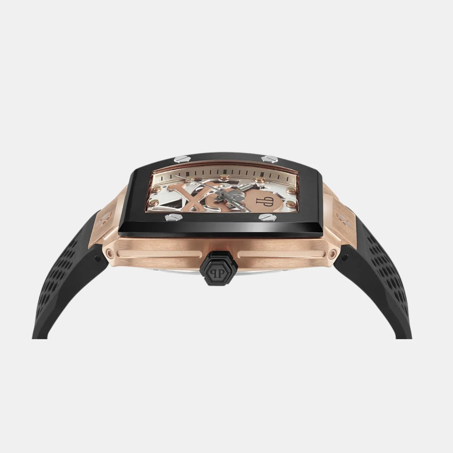 Men Automatic Rose Gold Dial Analog Silicone Watch PWBAA0121 - Image 2