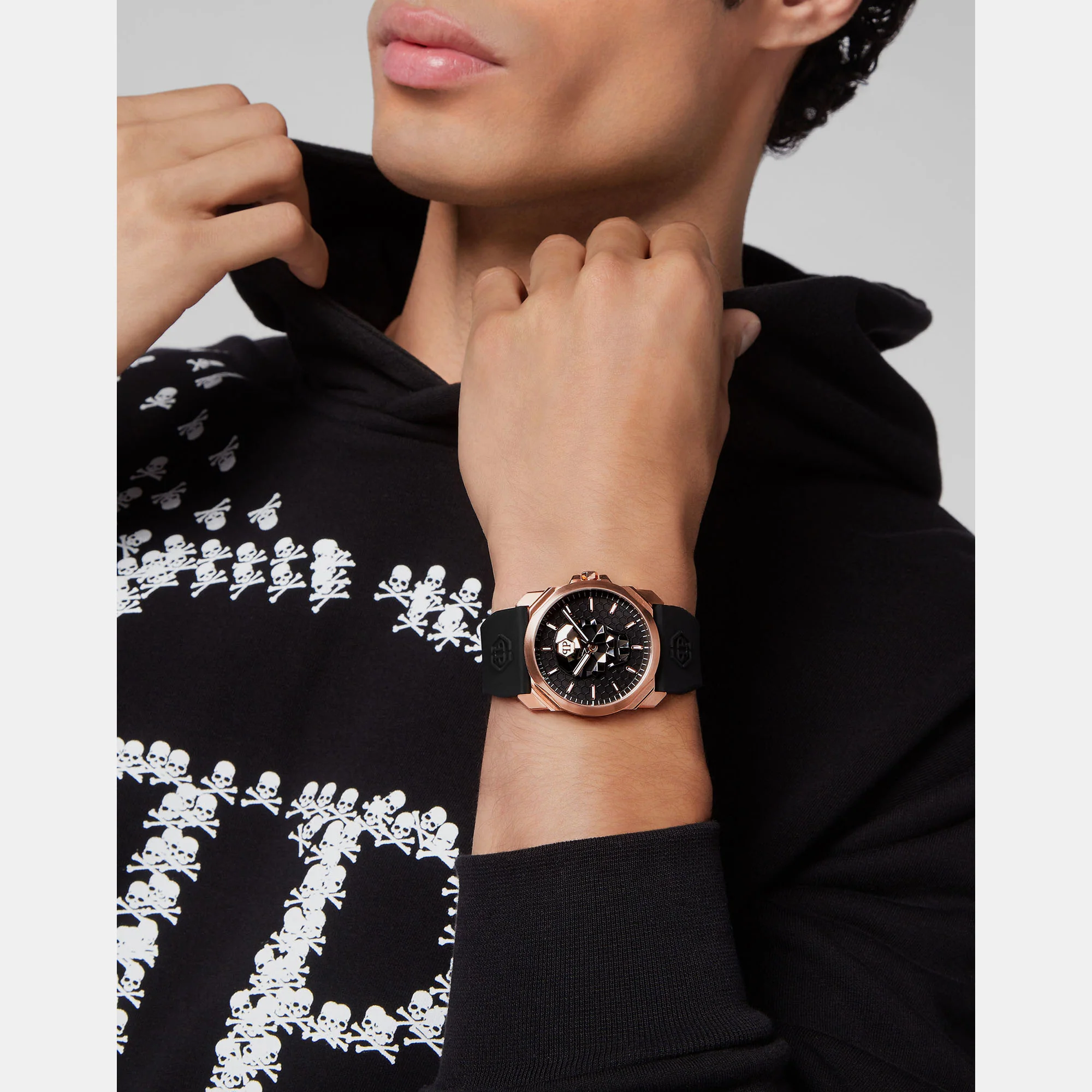 Men Quartz Black Dial Analog Silicone Watch PWLAA0222 - Image 5