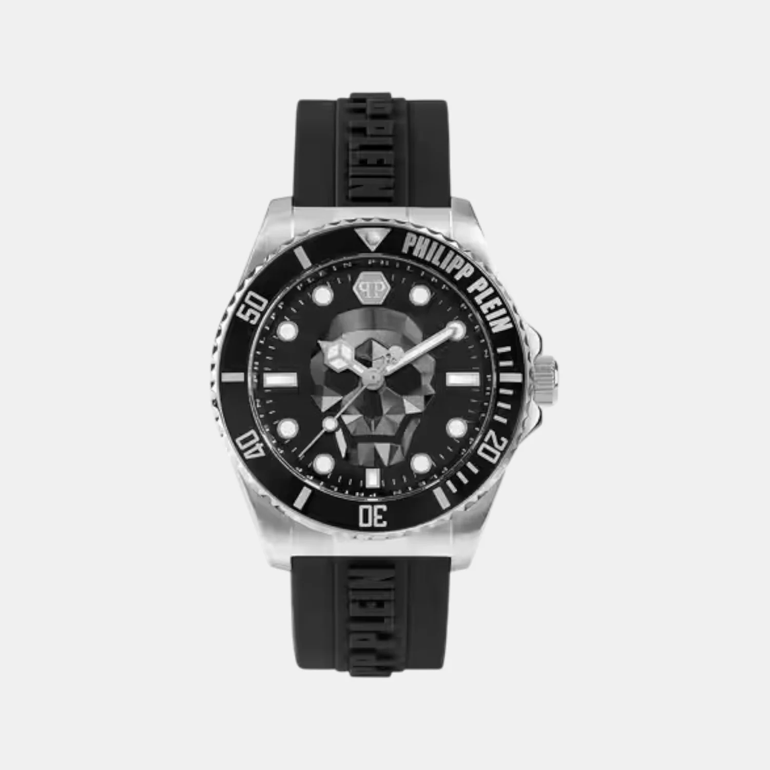 Men Quartz Black Dial Analog Silicone Watch PWOAA0122 - Image 2