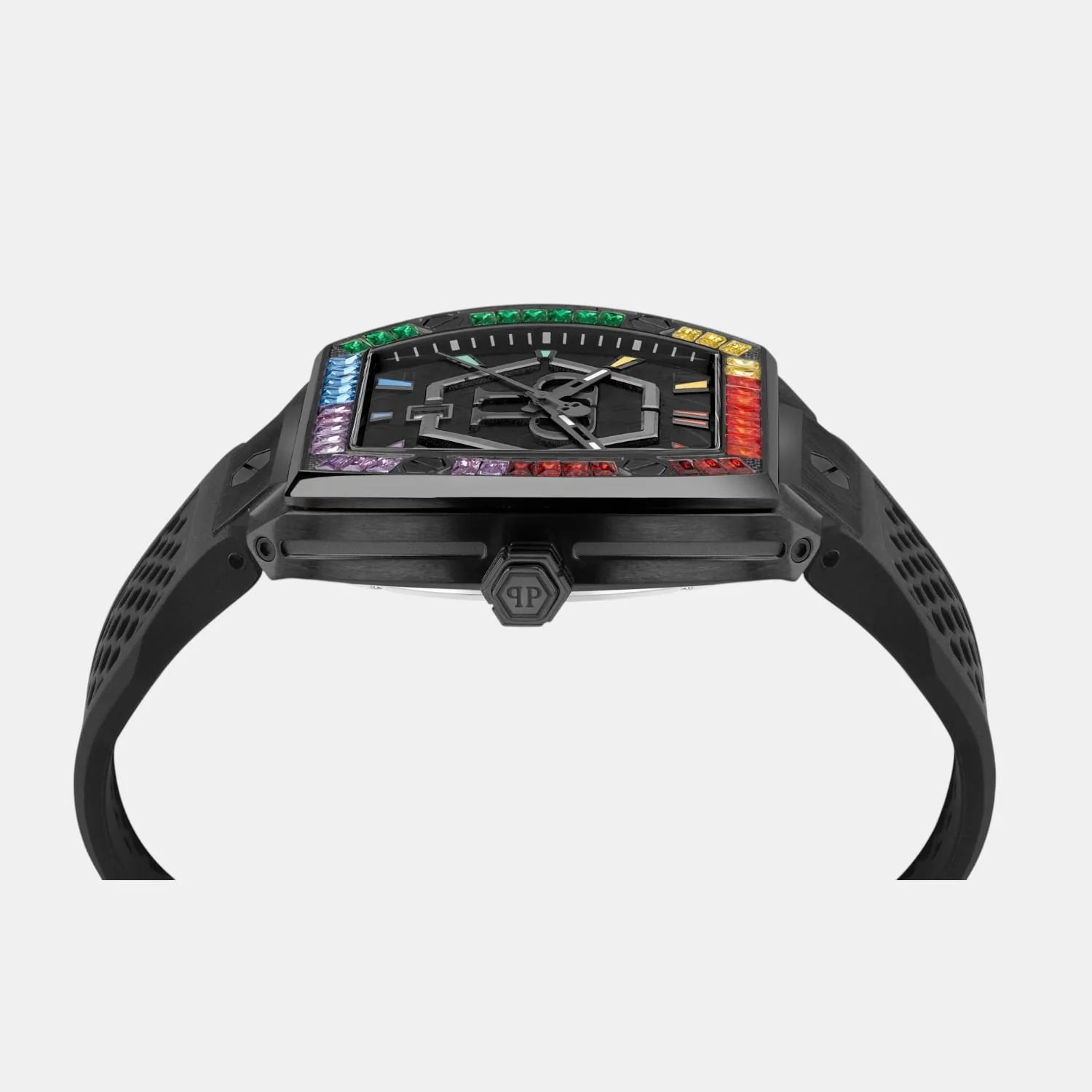 Men Quartz Black Dial Analog Silicone Watch PWPUA0324 - Image 3