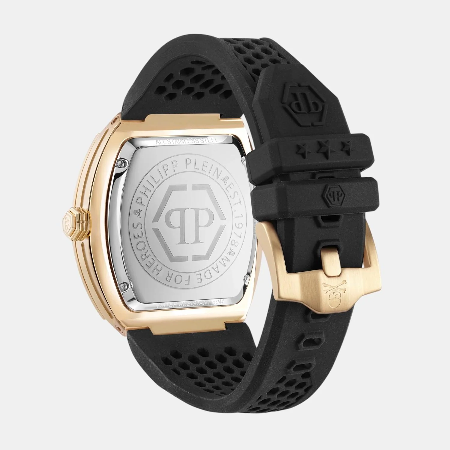 Men Quartz Black Dial Analog Silicone Watch PWPUA0424 - Image 3