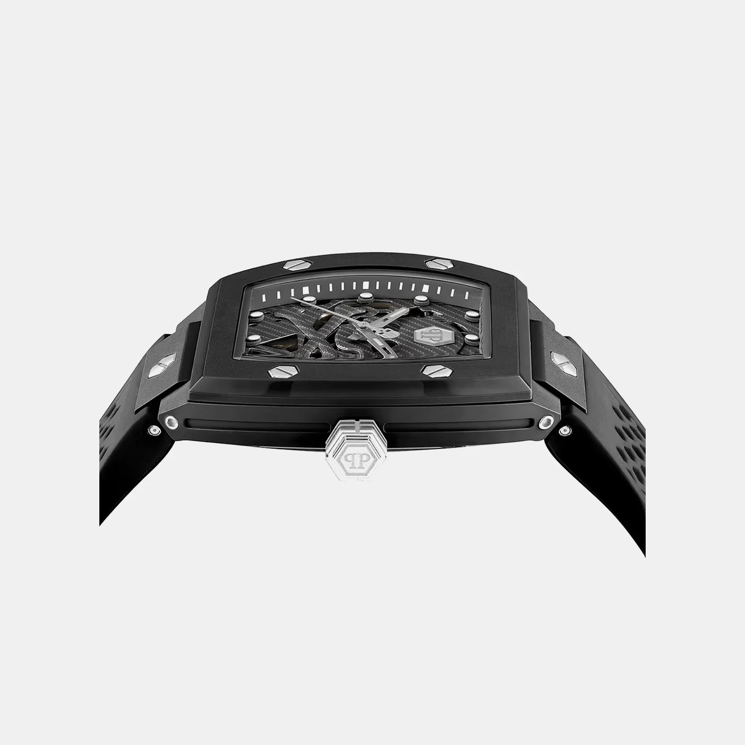 Men Quartz Black Dial Analog Silicone Watch PWVBA0423 - Image 2