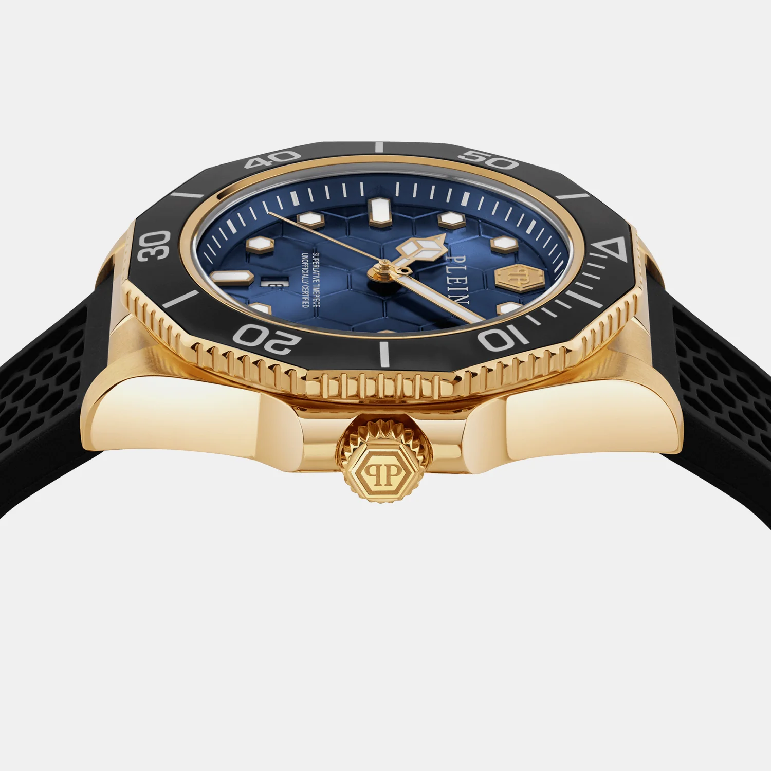 Men Quartz Blue Dial Analog Silicone Watch PW2GA0226 - Image 3