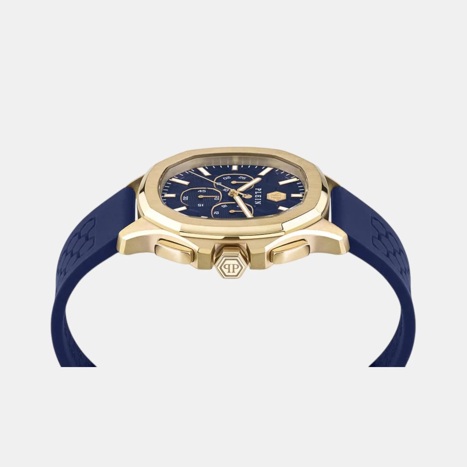 Men Quartz Blue Dial Analog Stainless Steel Watch PWSAA0323 - Image 3