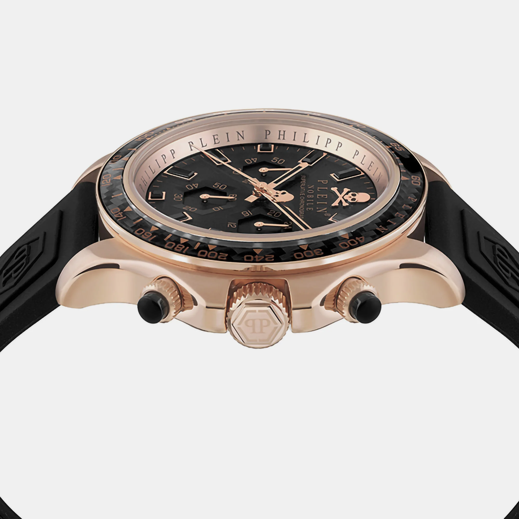 Street Couture Men Quartz Black Dial Chronograph Silicone Watch PWVAA0623 - Image 2