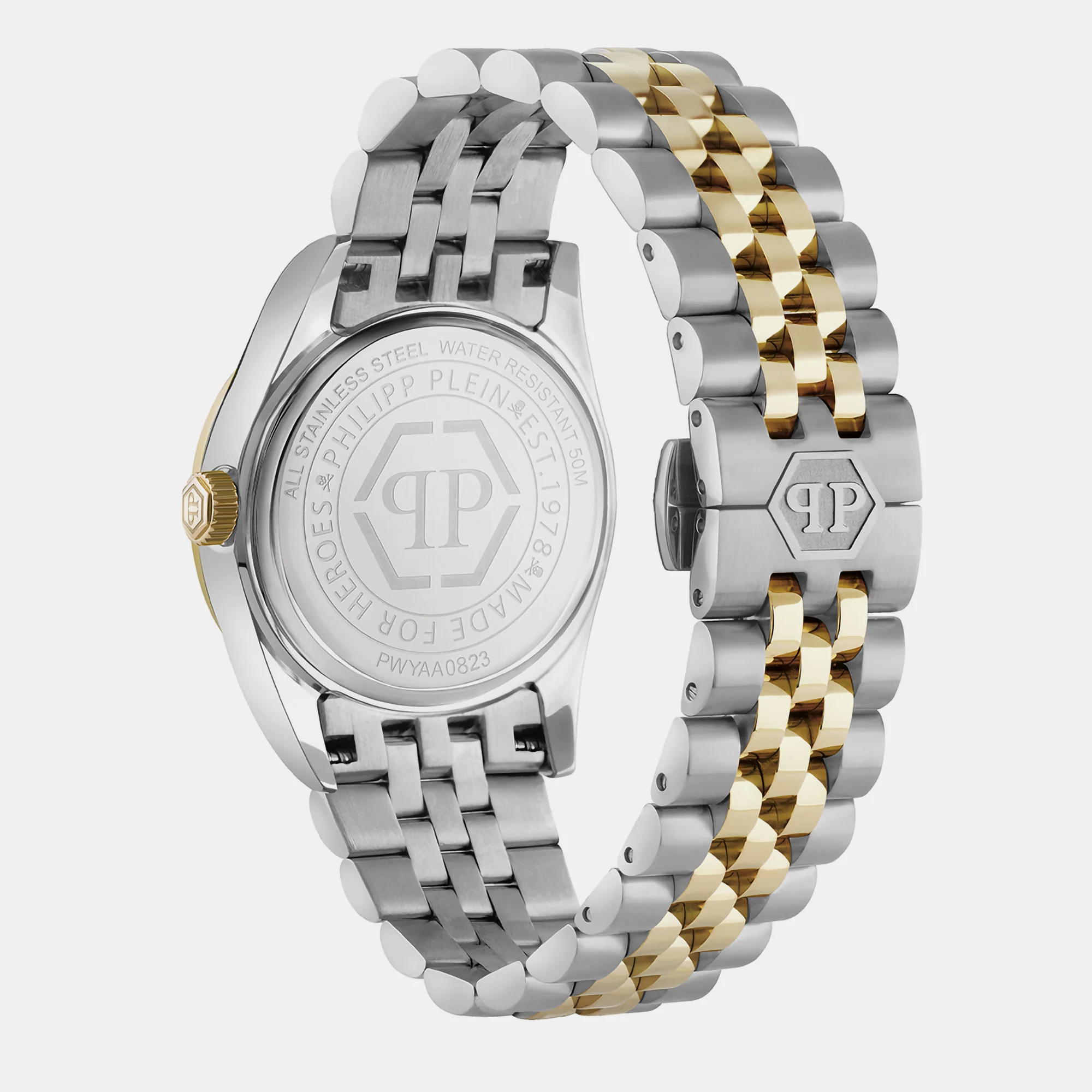 Street Couture Women Quartz Silver Dial Analog Stainless Steel Watch PWYAA0823 - Image 3