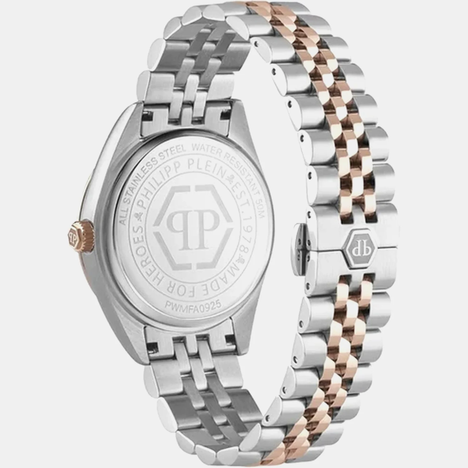 Superlative Men Quartz Brown Dial Analog Stainless Steel Watch PWMFA0925 - Image 3