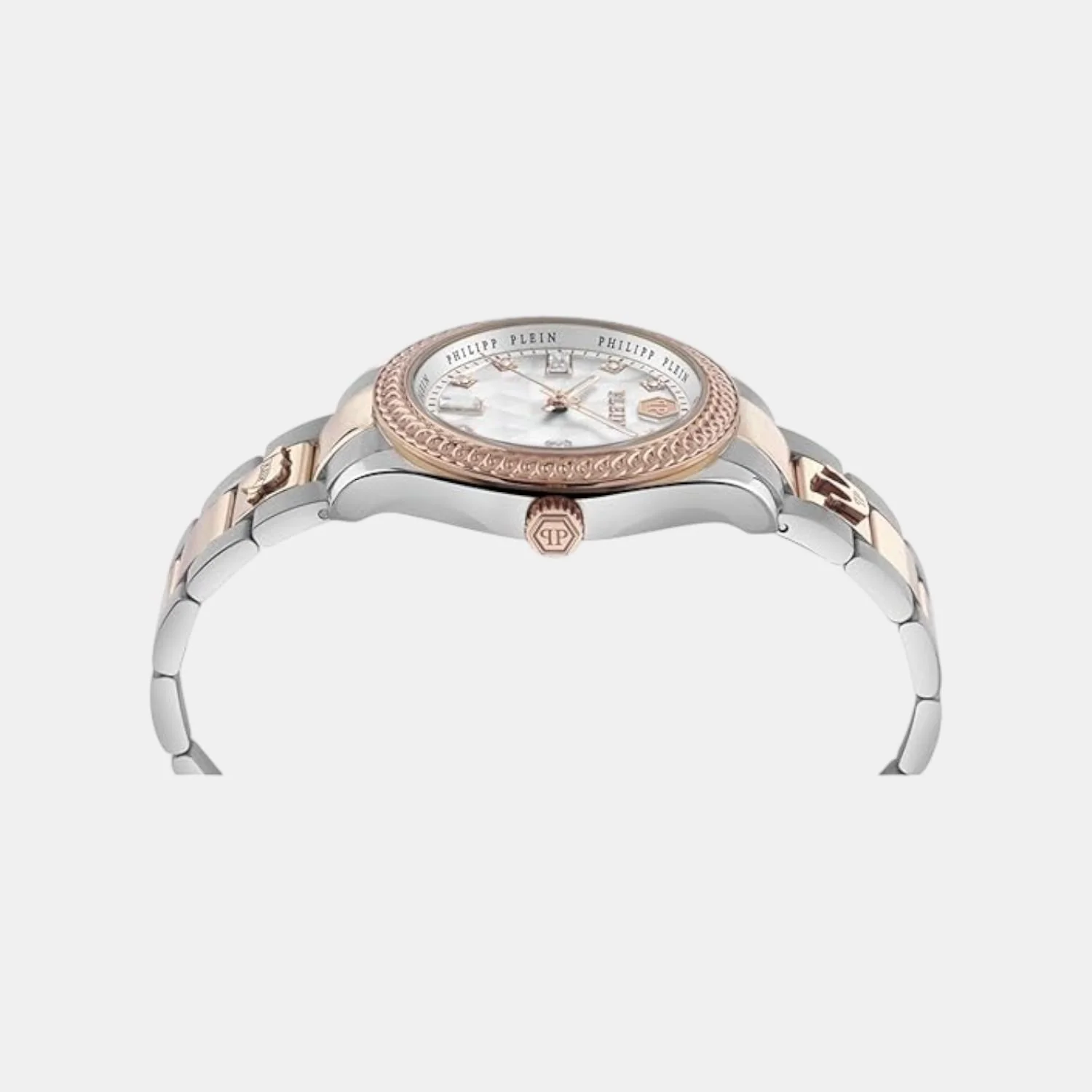 Women Automatic White & Silver Dial Analog Stainless Steel Watch PWCDA0724 - Image 3