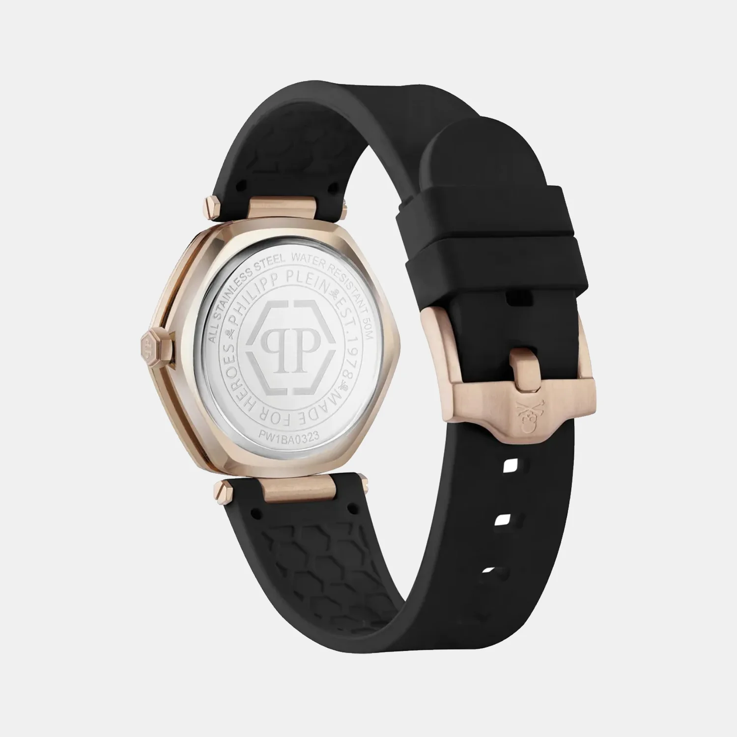 Women Quartz Black Dial Analog Silicone Watch PW1BA0323 - Image 3