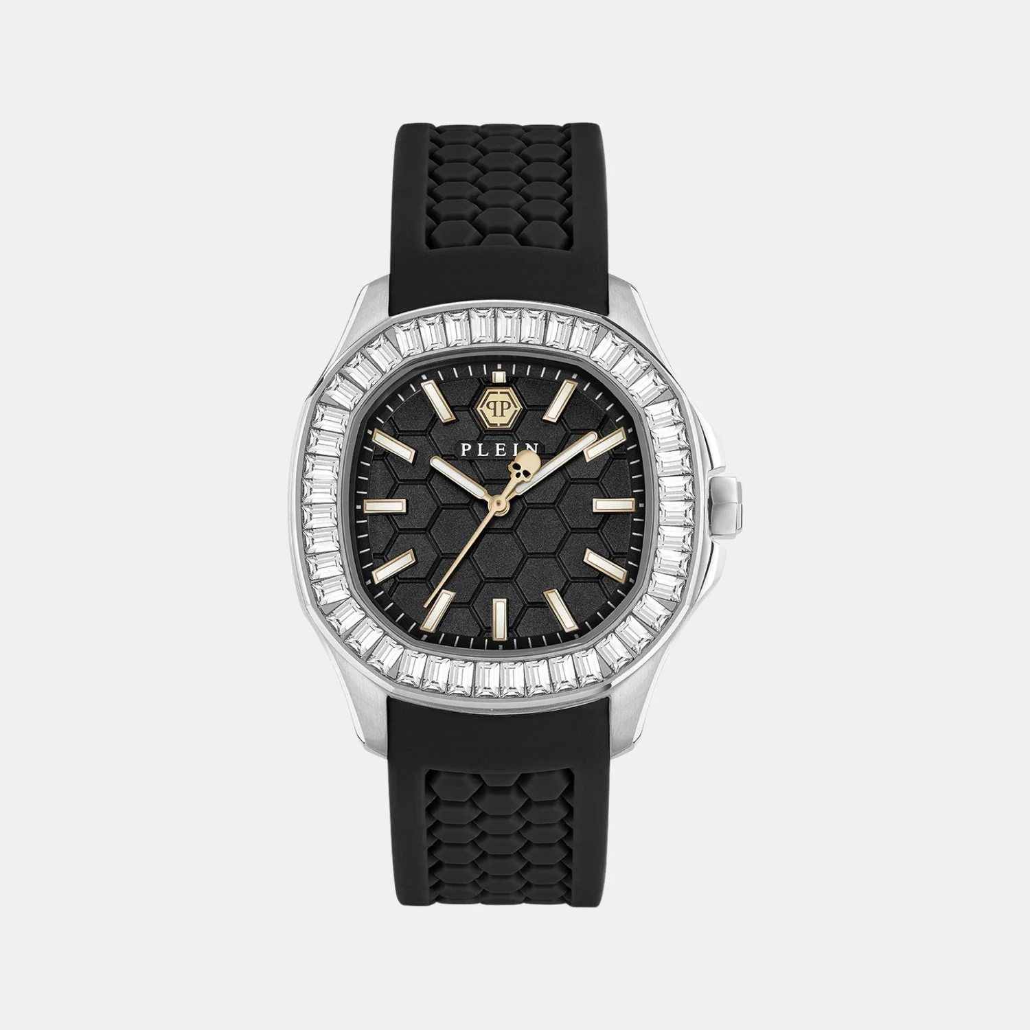 Women Quartz Black Dial Analog Silicone Watch PWTAA0824