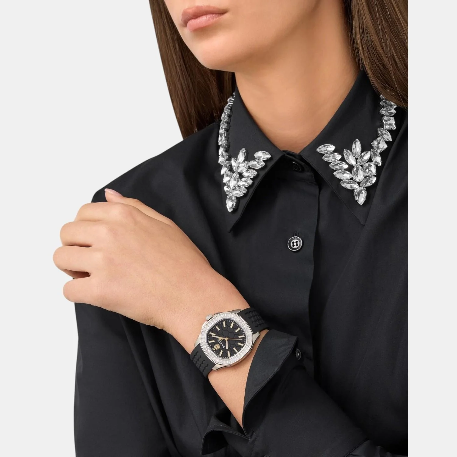Women Quartz Black Dial Analog Silicone Watch PWTAA0824 - Image 4