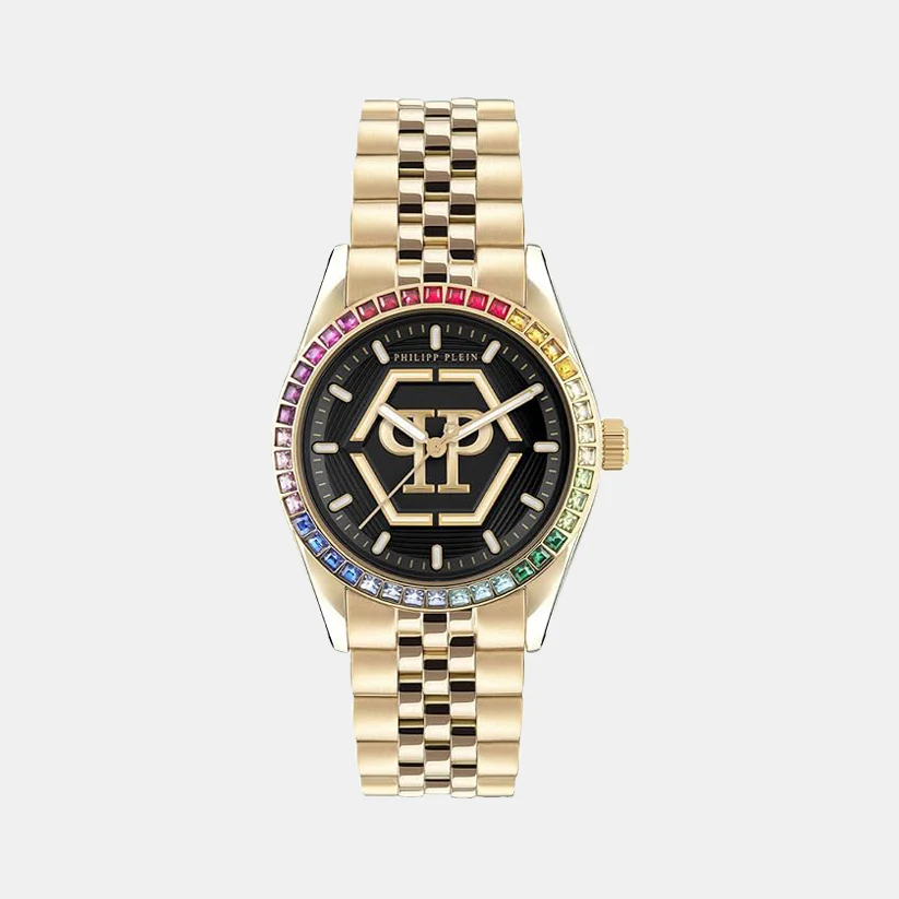 Women Quartz Black Dial Analog Stainless Steel Watch PW2BA0623