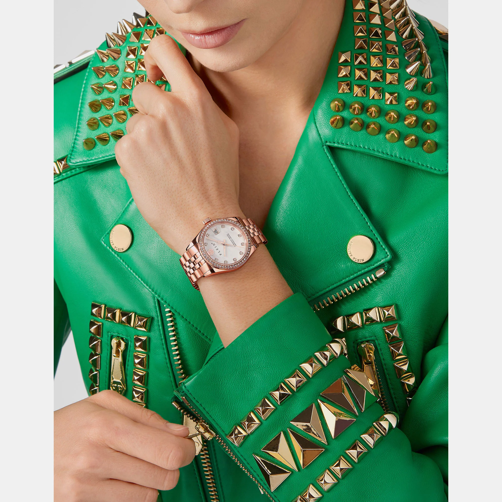 Women Quartz Gold Dial Analog Stainless Steel Watch PWYAA0623 - Image 5