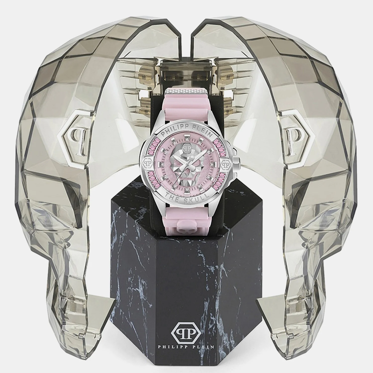 Women Quartz Pink Dial Analog Silicone Watch PWNAA1123 - Image 5