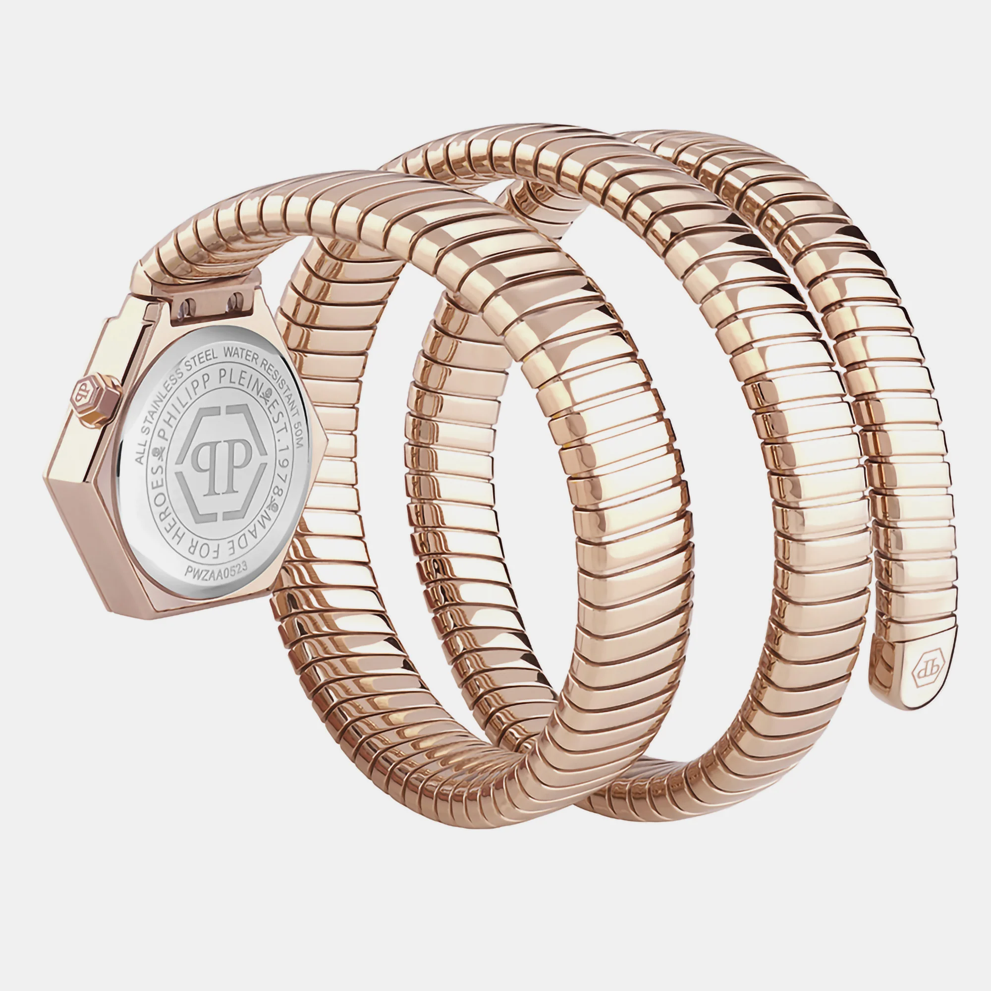 Women Quartz Rose Gold Dial Analog Stainless Steel Watch PWZAA0523 - Image 3