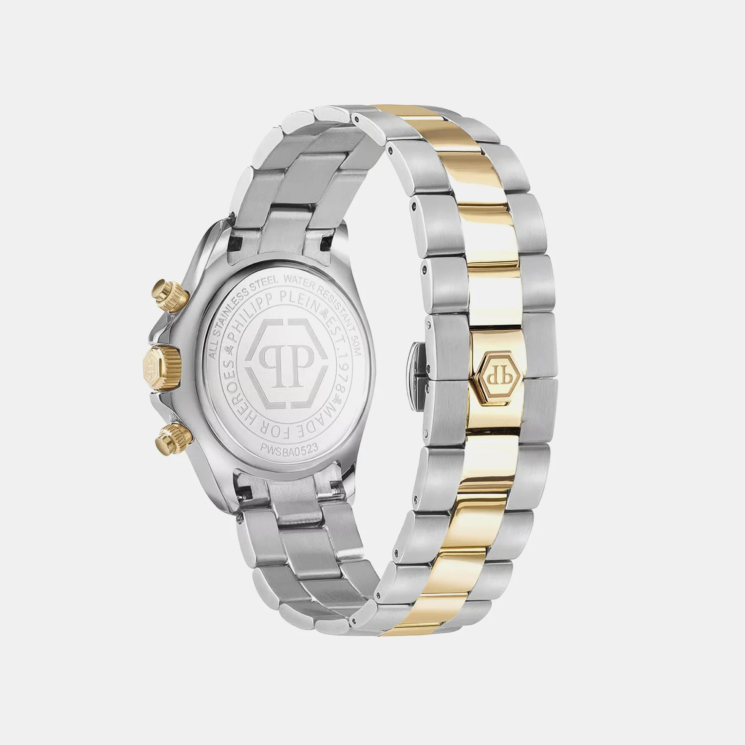 Women Quartz Silver Dial Chronograph Stainless Steel Watch PWSBA0523 - Image 2