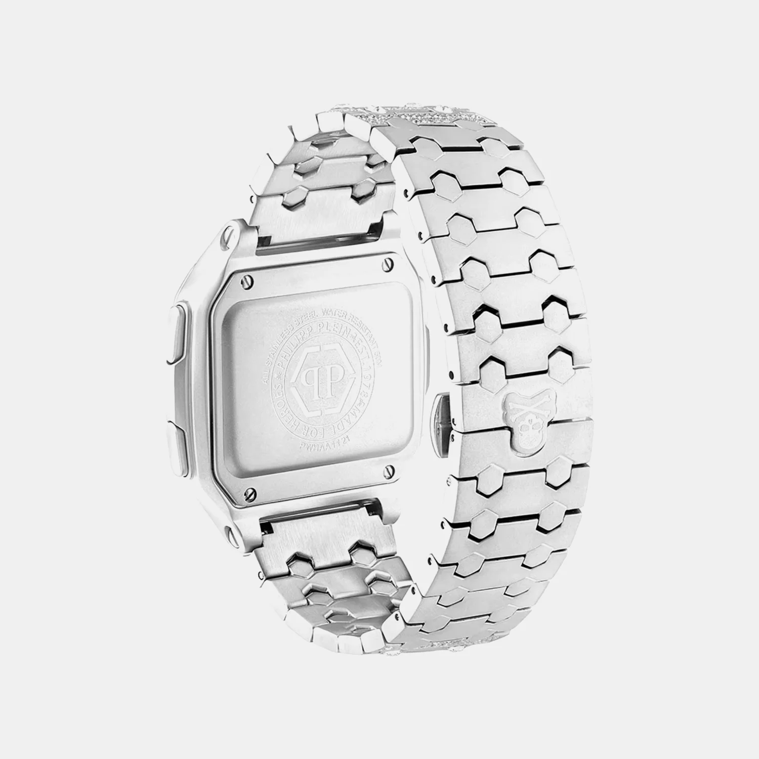 Women Quartz White Dial Digital Stainless Steel Watch PWHAA1121 - Image 3