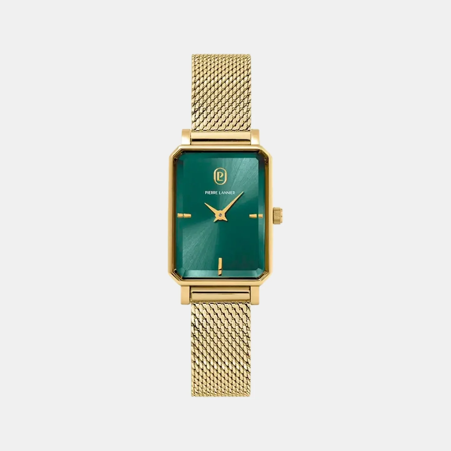 Ariane Women Quartz Green Dial Analog Mesh Watch 006L572