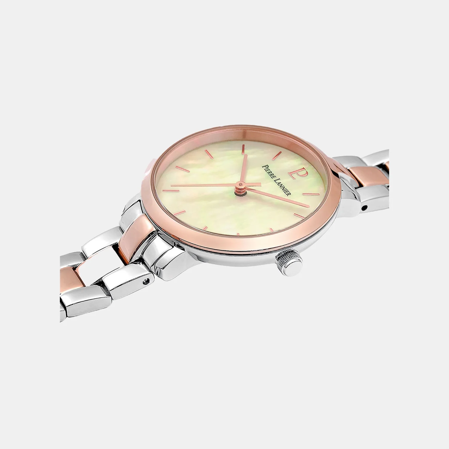 Aura Women Quartz White Dial Analog Stainless Steel Watch 055M791 - Image 2