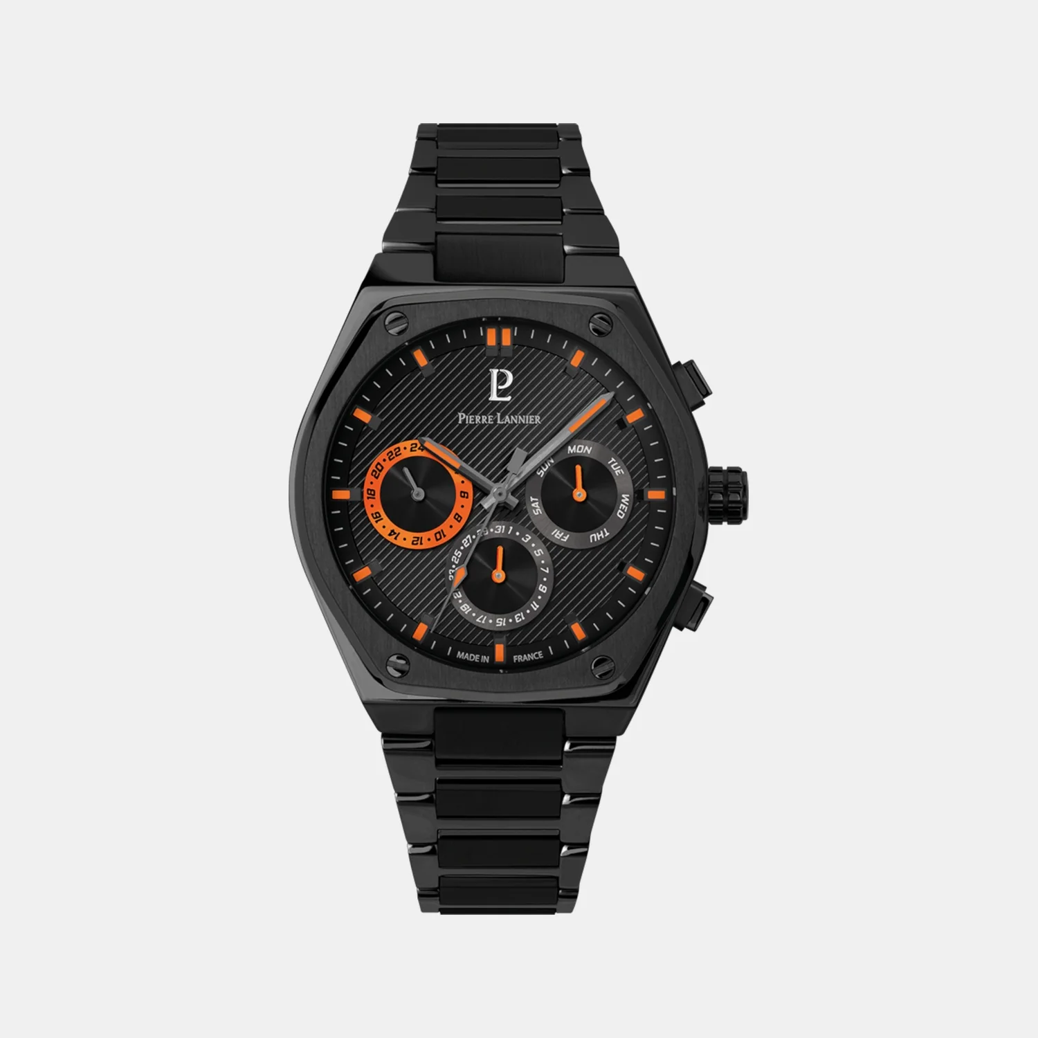 Copilote Men Quartz Black Dial Chronograph Stainless Steel Watch 231J439 - Image 2