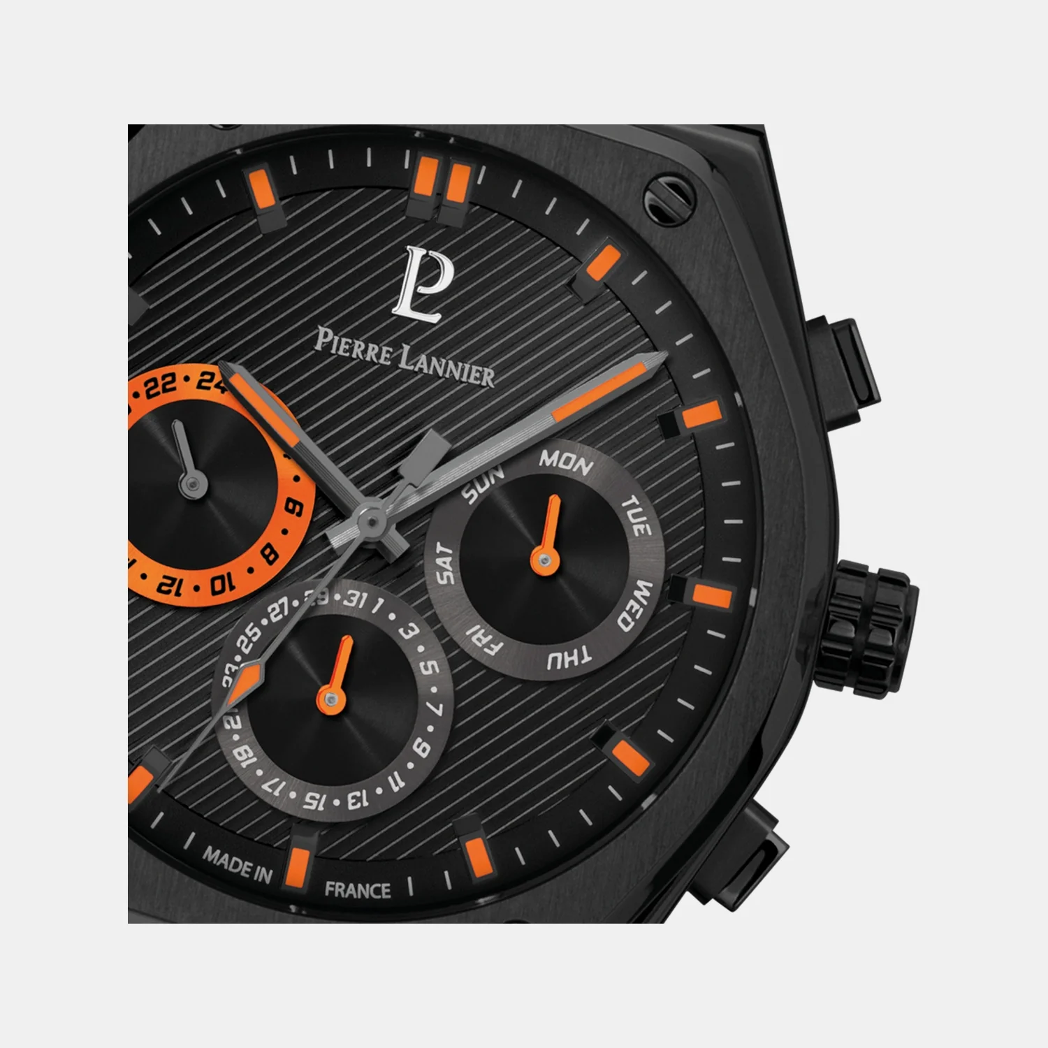 Copilote Men Quartz Black Dial Chronograph Stainless Steel Watch 231J439 - Image 3
