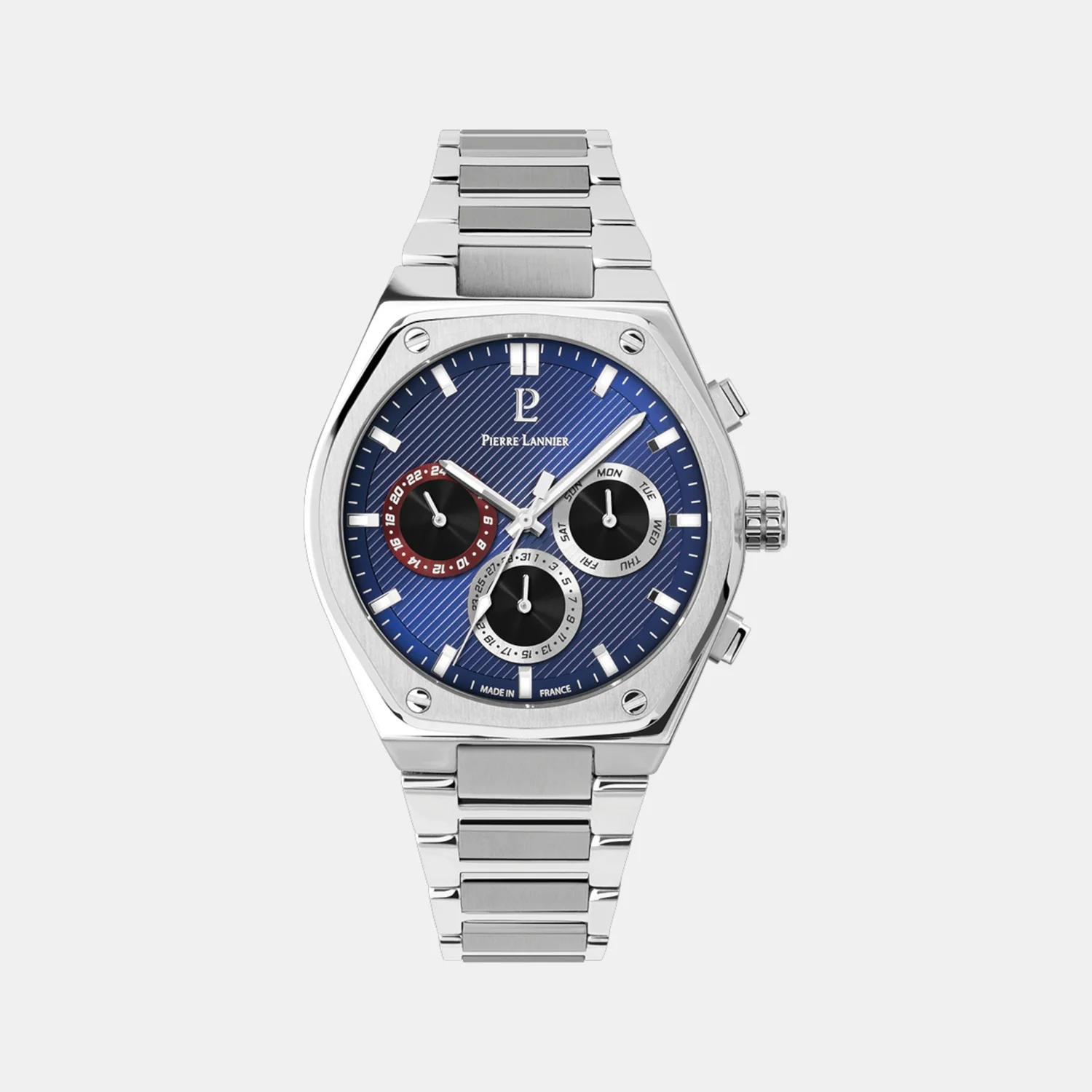 Copilote Men Quartz Blue Dial Chronograph Stainless Steel Watch 230F161 - Image 2