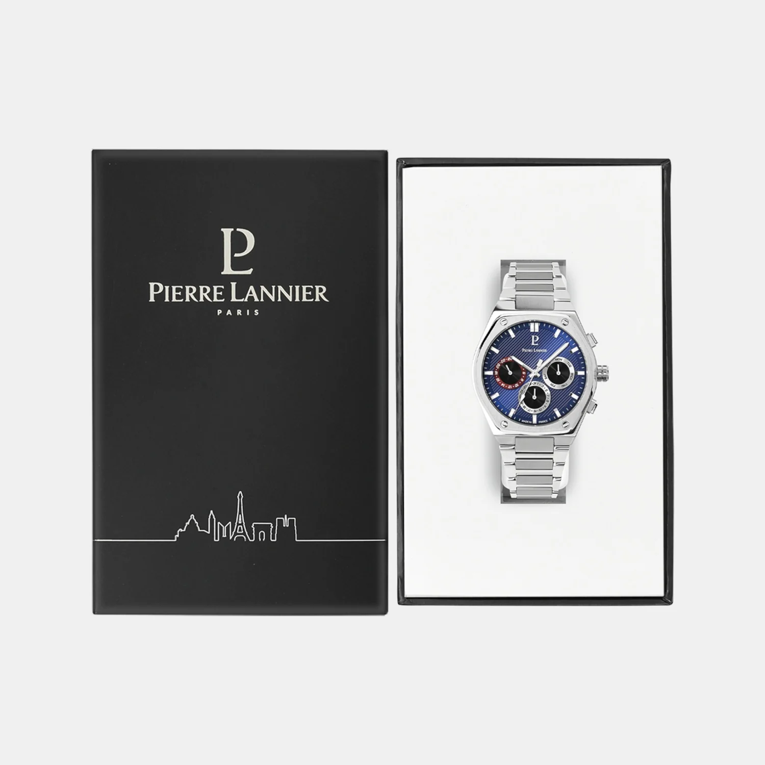 Copilote Men Quartz Blue Dial Chronograph Stainless Steel Watch 230F161 - Image 4