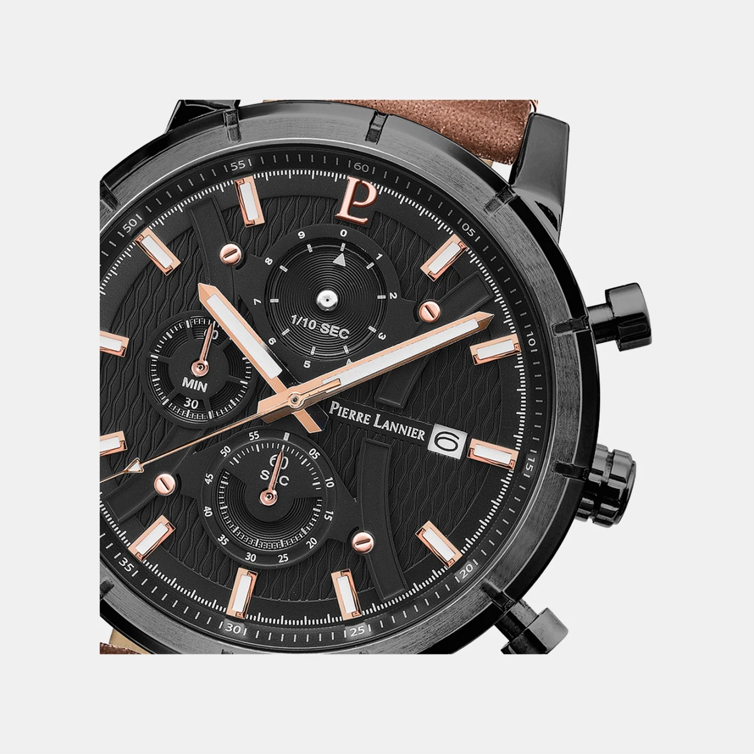 Criterium Men Quartz Black Dial Analog Leather Watch 224H434 - Image 4