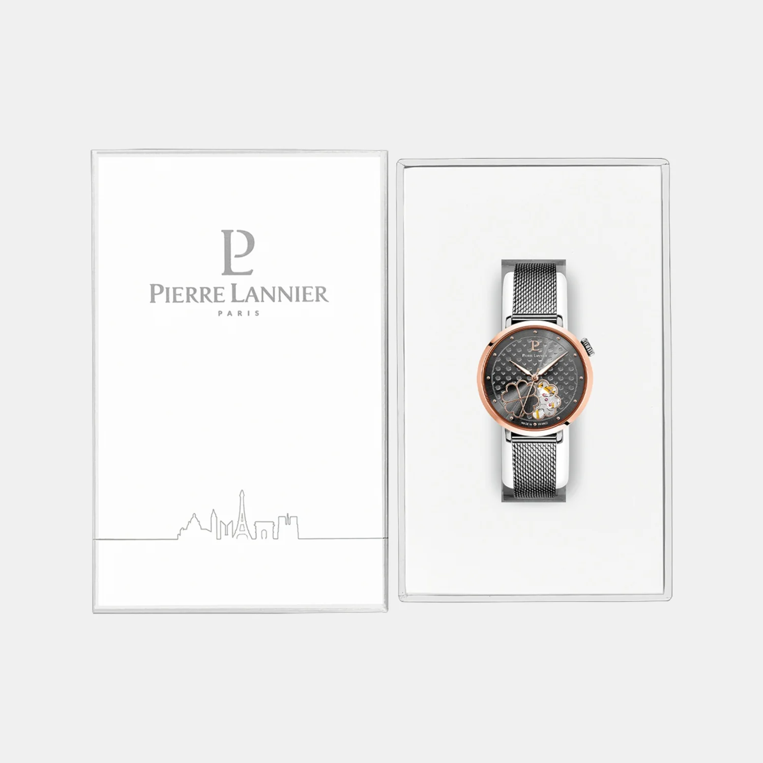 Esperance Women Automatic Grey Dial Analog Mesh Watch 147K939 - Image 4