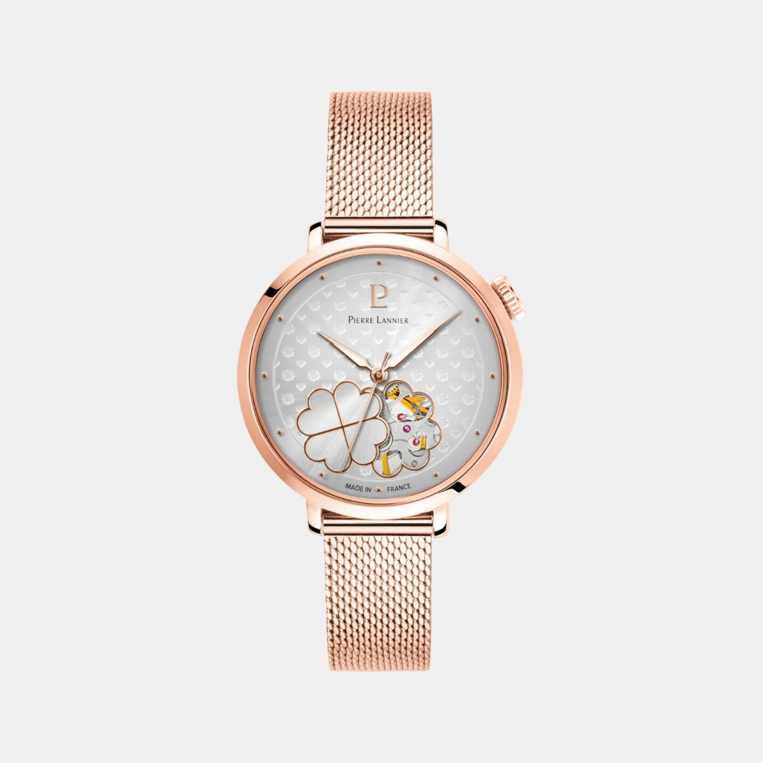 Esperance Women Automatic Silver Dial Analog Mesh Watch 147K928