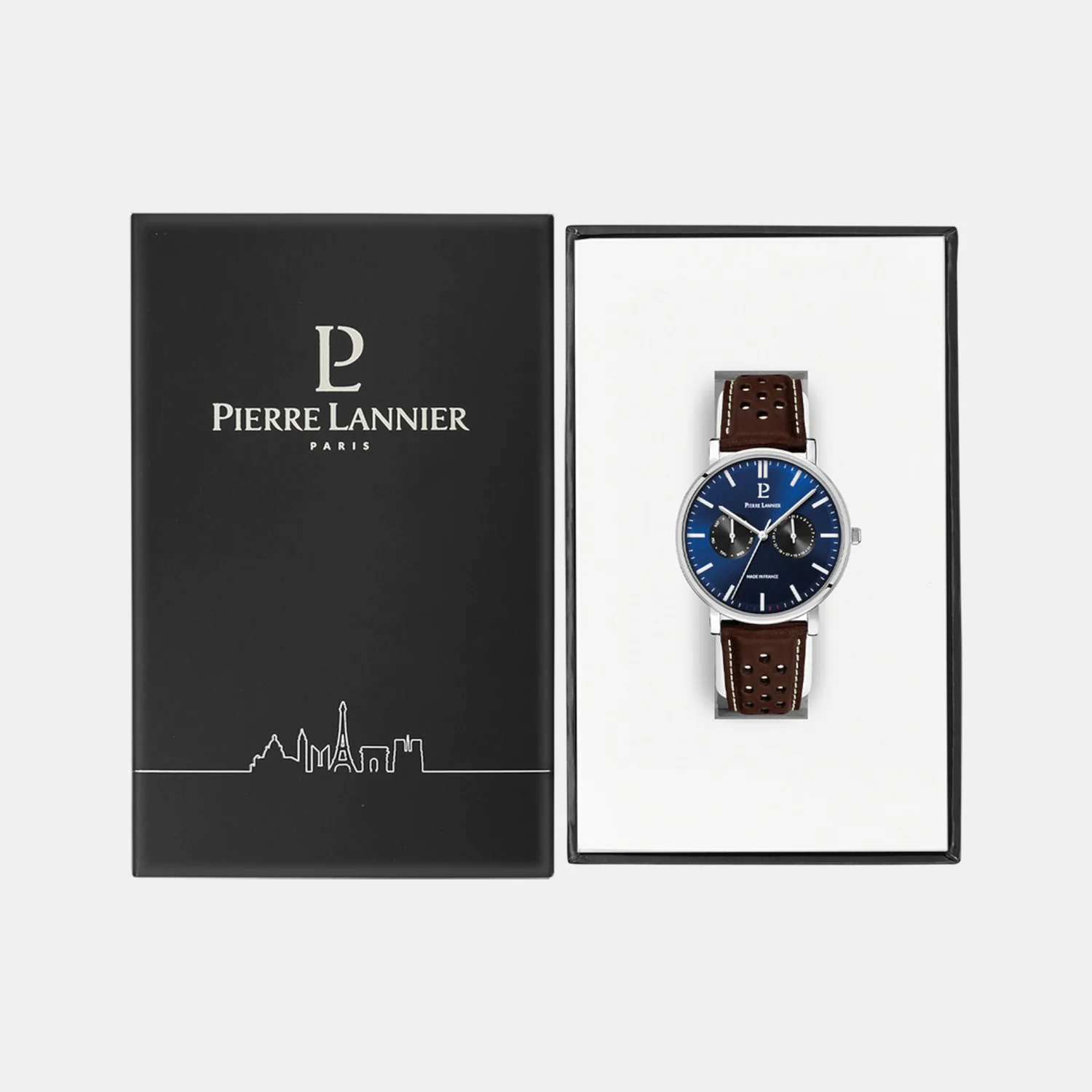 Essential Men Quartz Blue Dial Analog Leather Watch 206J164 - Image 6