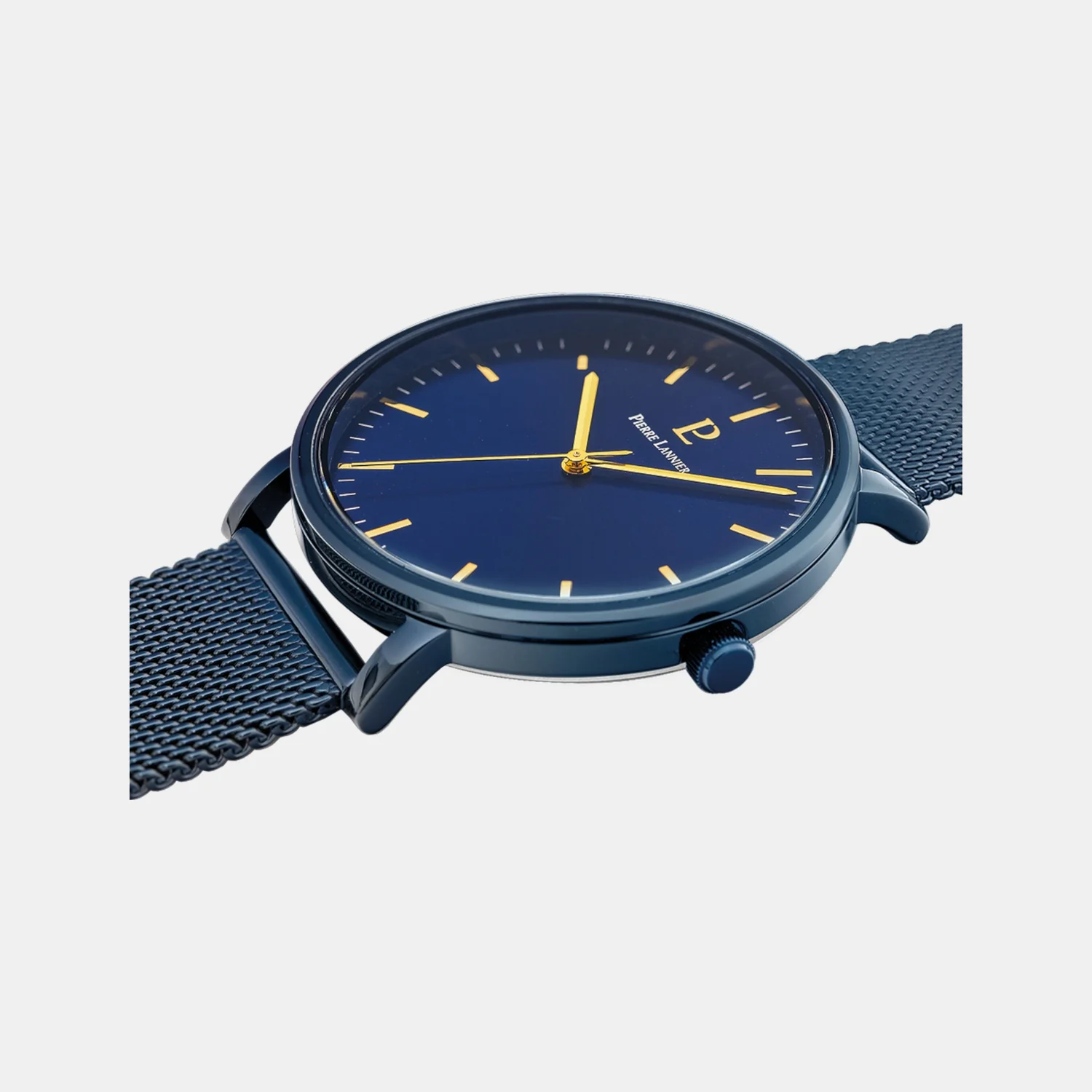 Essential Men Quartz Blue Dial Analog Mesh Watch 218F466 - Image 3