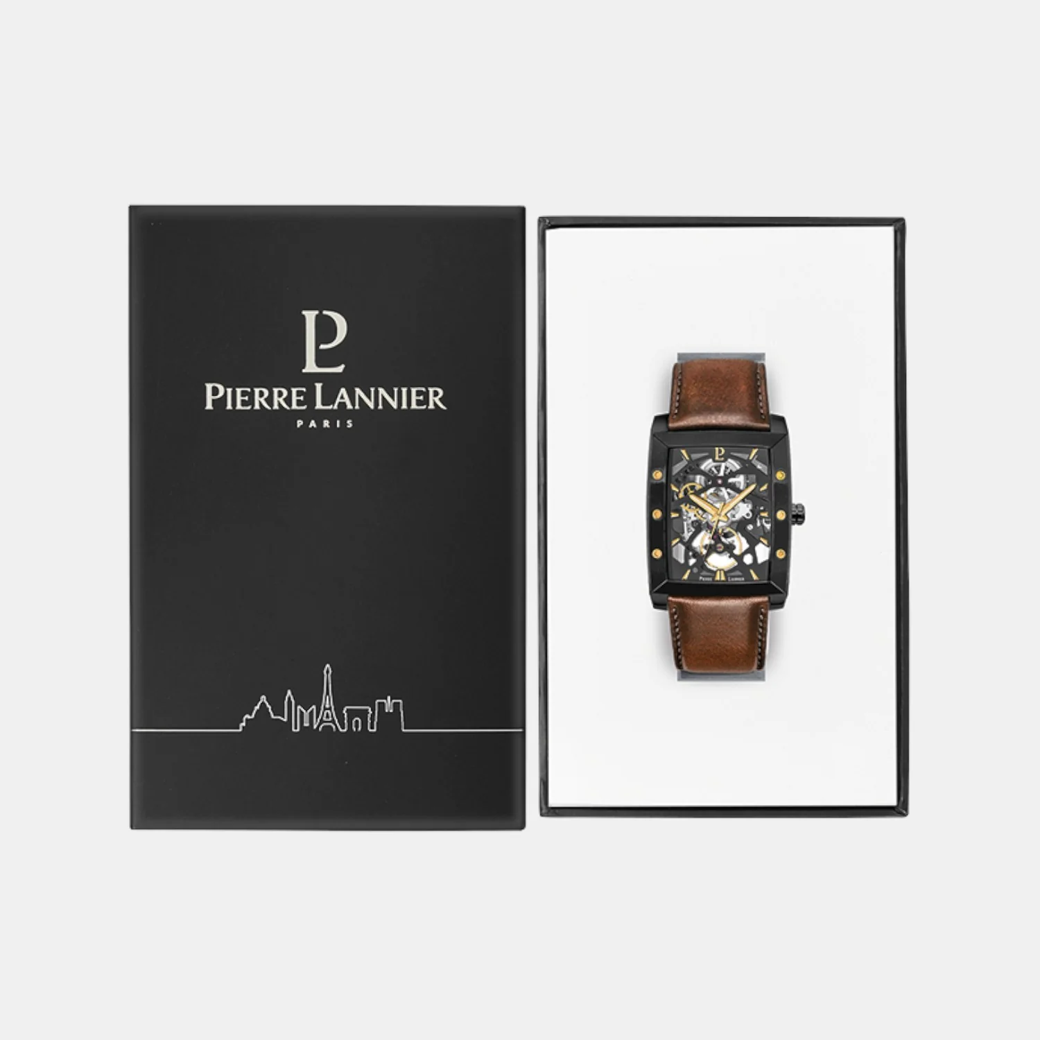 Hector Men Automatic Black Dial Analog Leather Watch 339A434 - Image 5