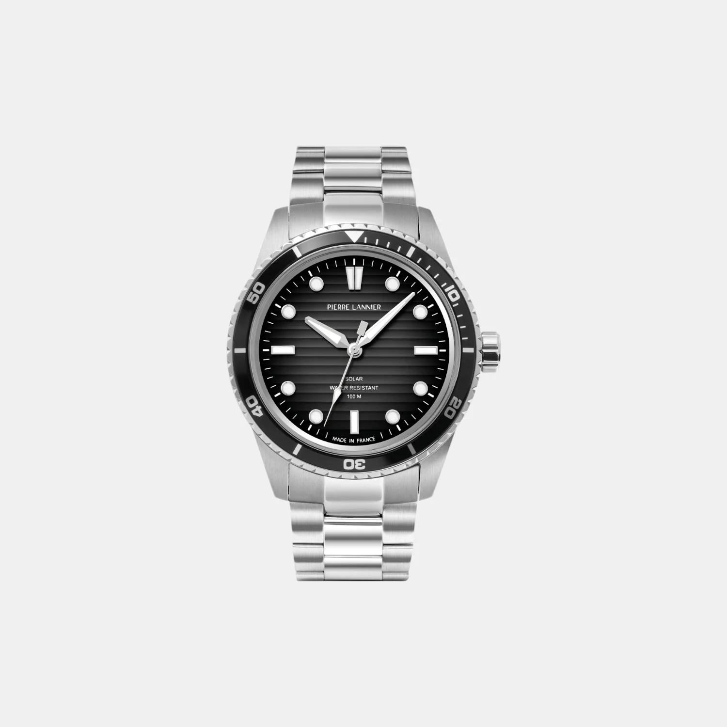Inti Men Solar Grey Dial Analog Stainless Steel Watch 244H131 - Image 2