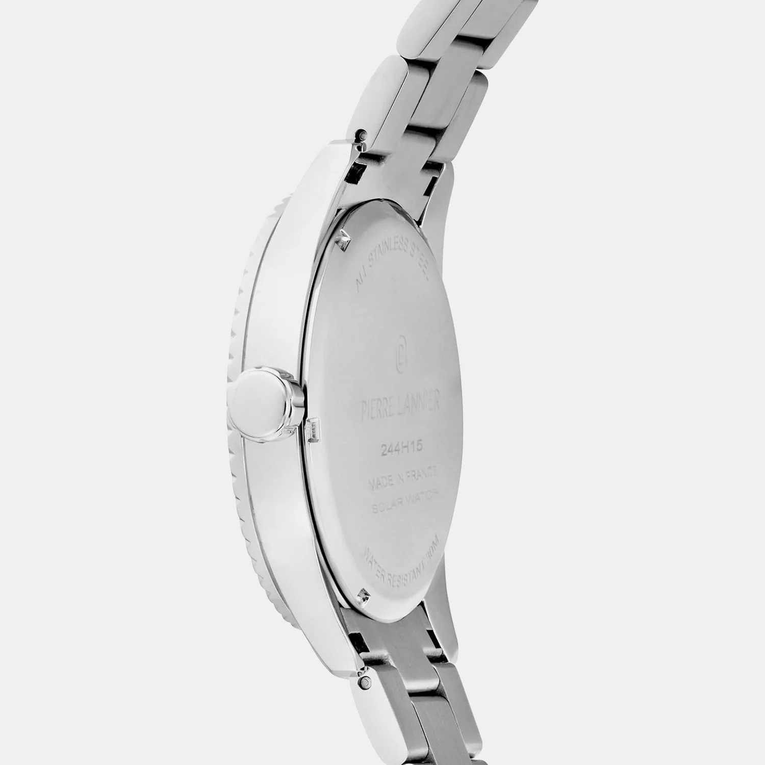 Inti Men Solar Orange Dial Analog Stainless Steel Watch 244H151 - Image 6